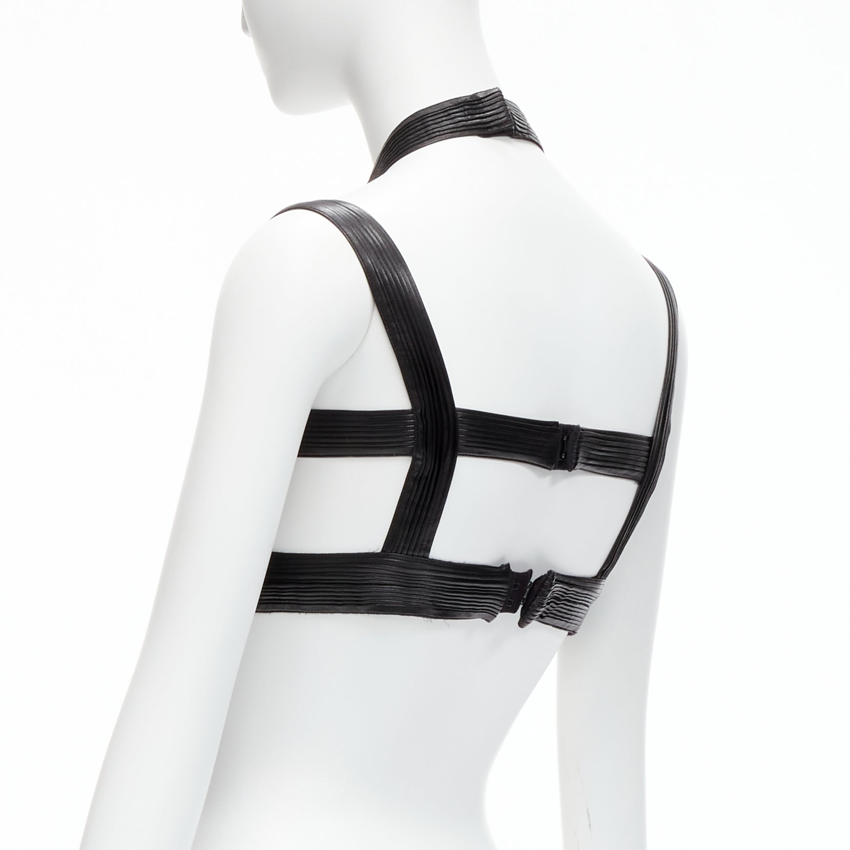 Givenchy Pleated Leather Bra - Detail 1