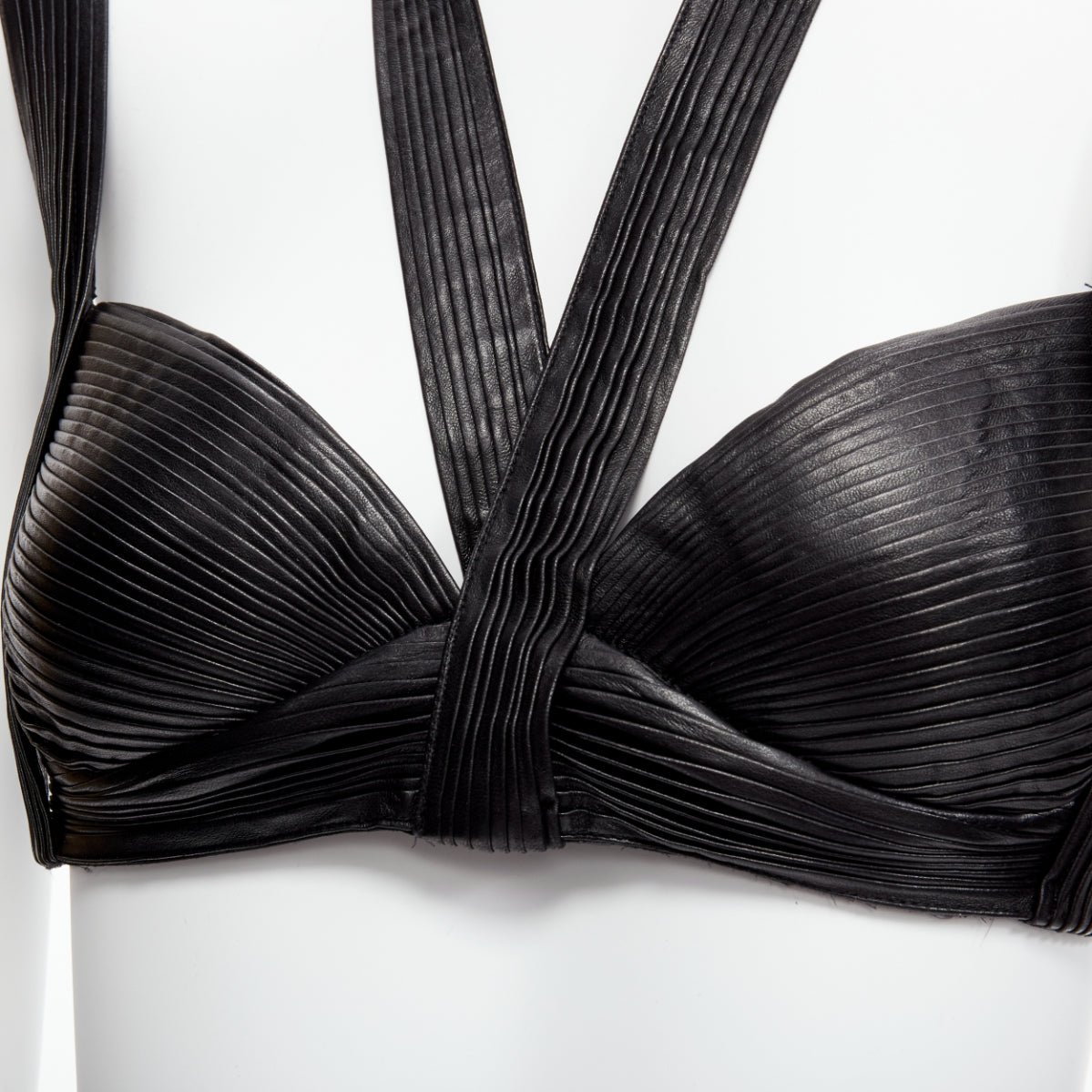 Givenchy Pleated Leather Bra - Detail 2