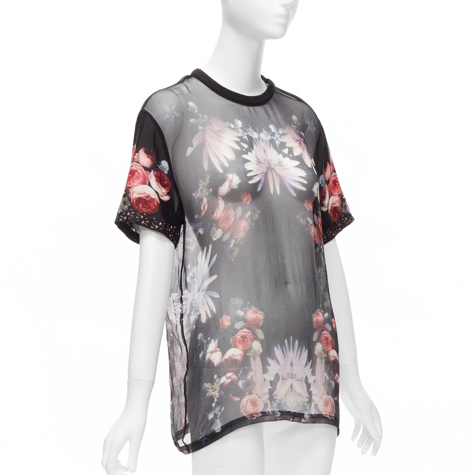 Givenchy Floral Goth T-Shirt - Image 6
