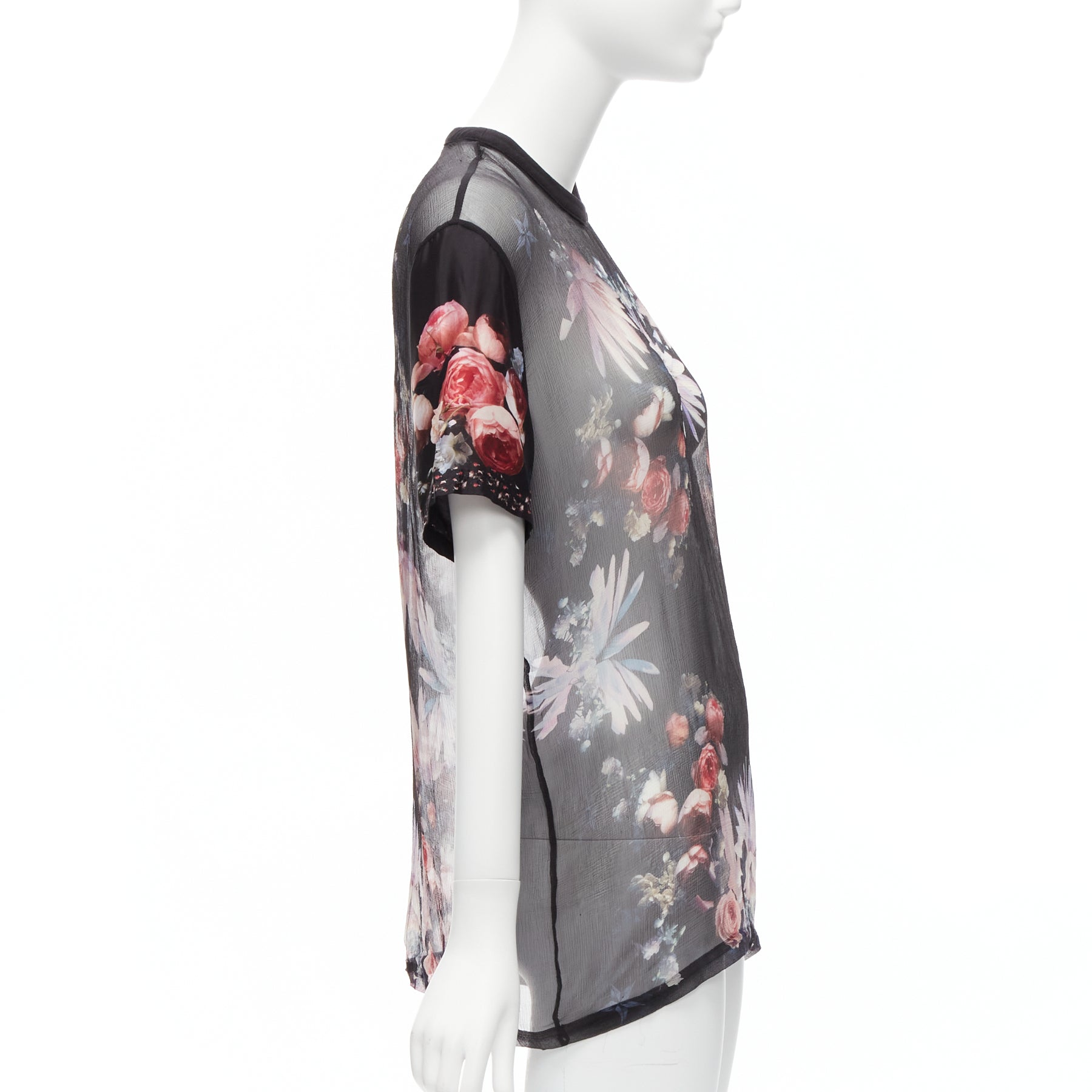 Givenchy Floral Goth T-Shirt - 4