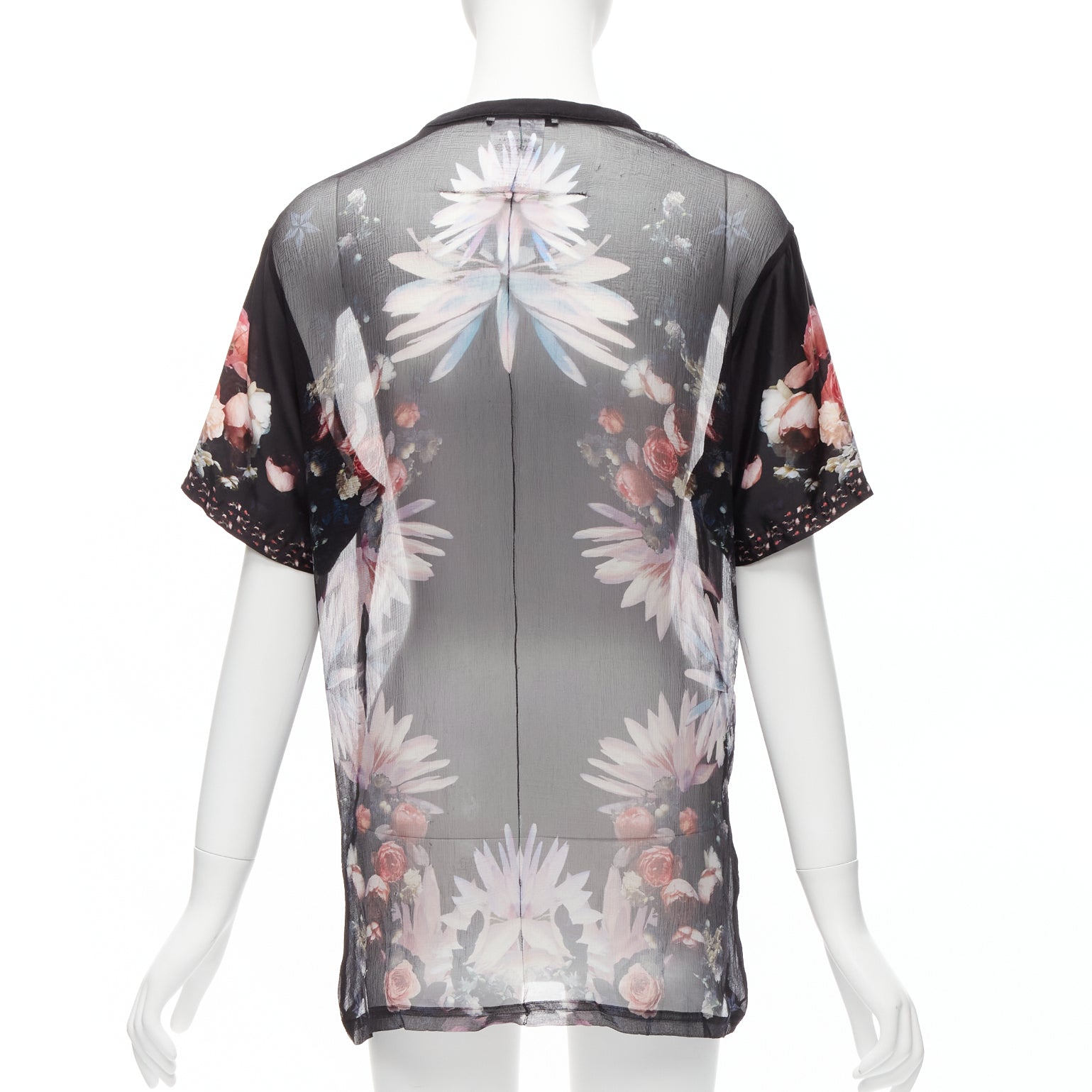 Givenchy Floral Goth T-Shirt - Side view