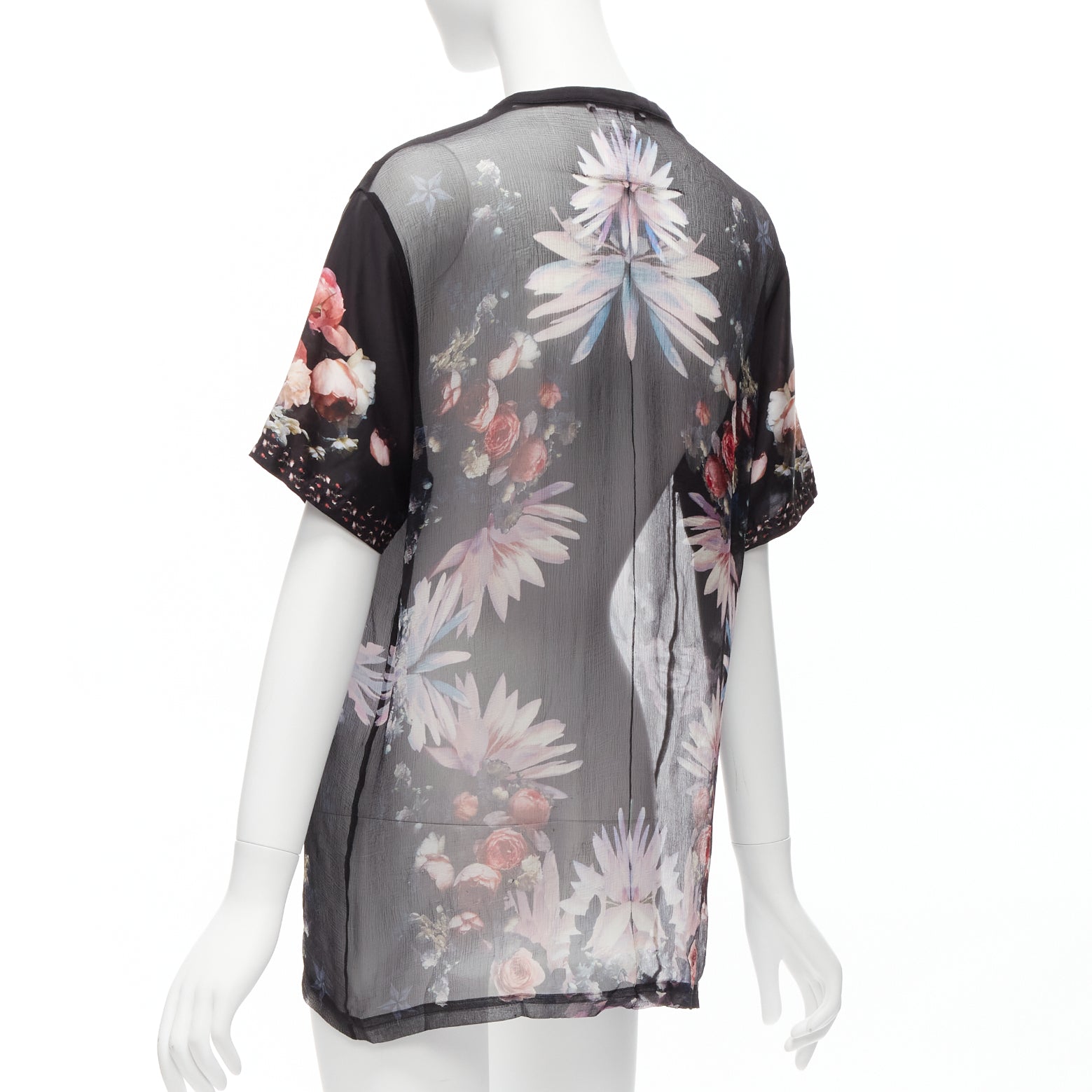 Givenchy Floral Goth T-Shirt - Detail 1