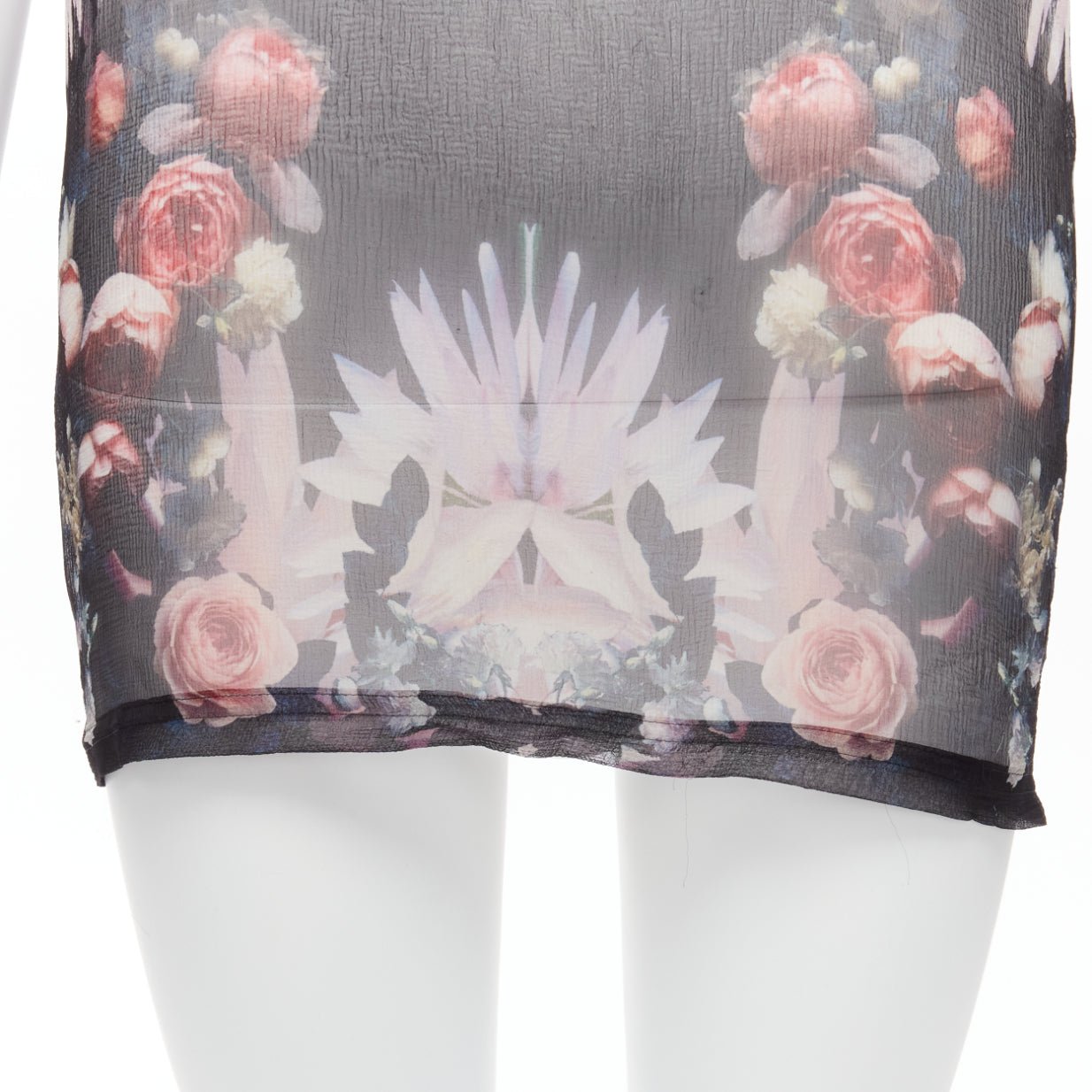 Givenchy Floral Goth T-Shirt - Detail 2