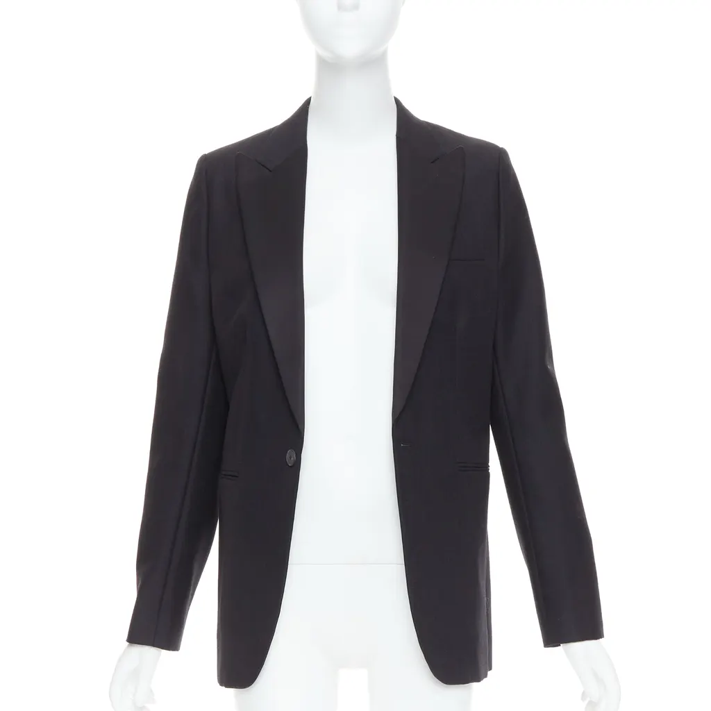 Dior Black Tuxedo Jacket Black Wool Very good - Inside View
