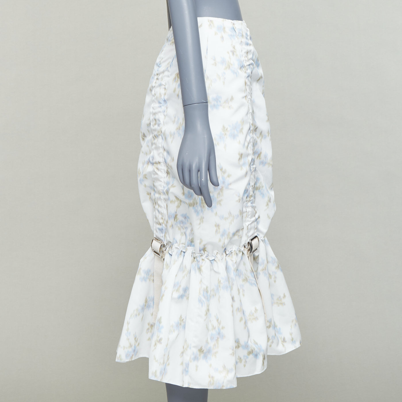 Simone Rocha Floral Ruched Skirt - 4