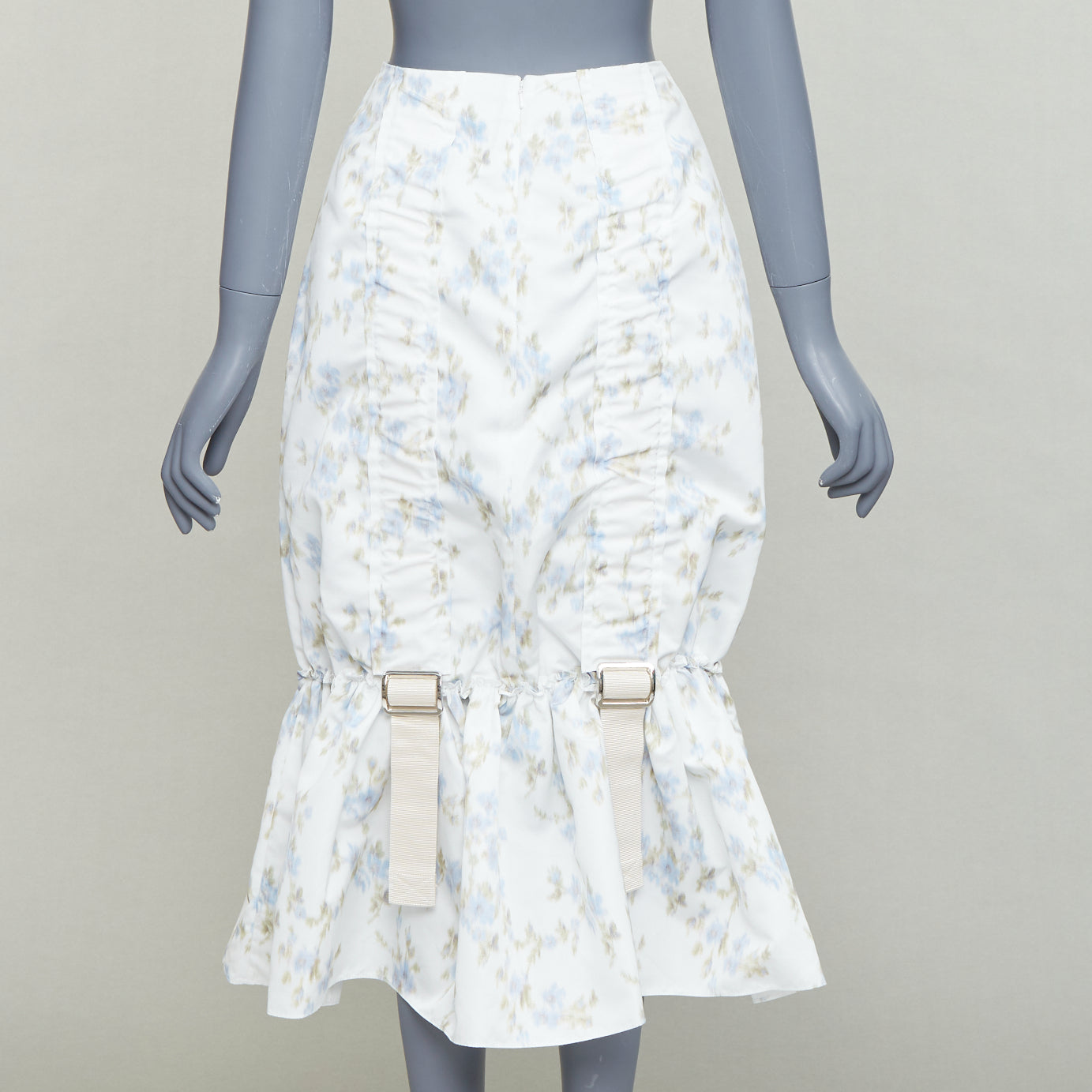 Simone Rocha Floral Ruched Skirt - Side view