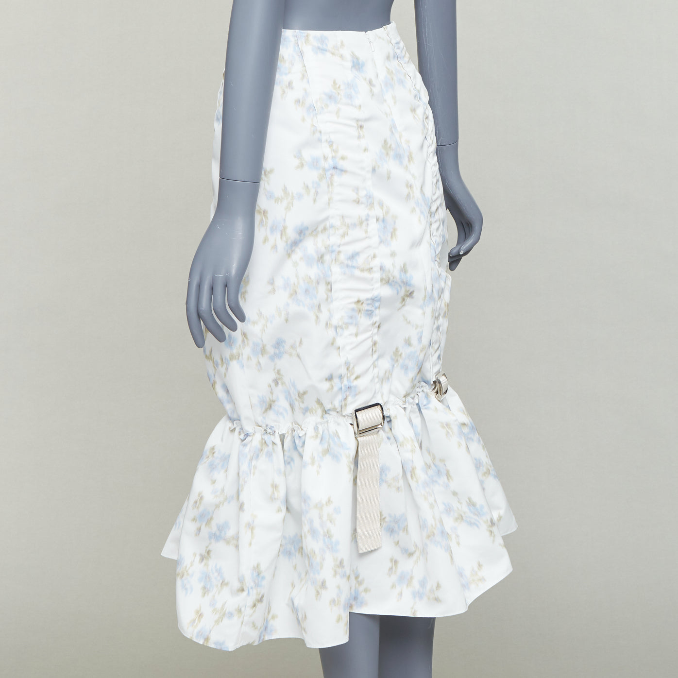 Simone Rocha Floral Ruched Skirt - Detail 1