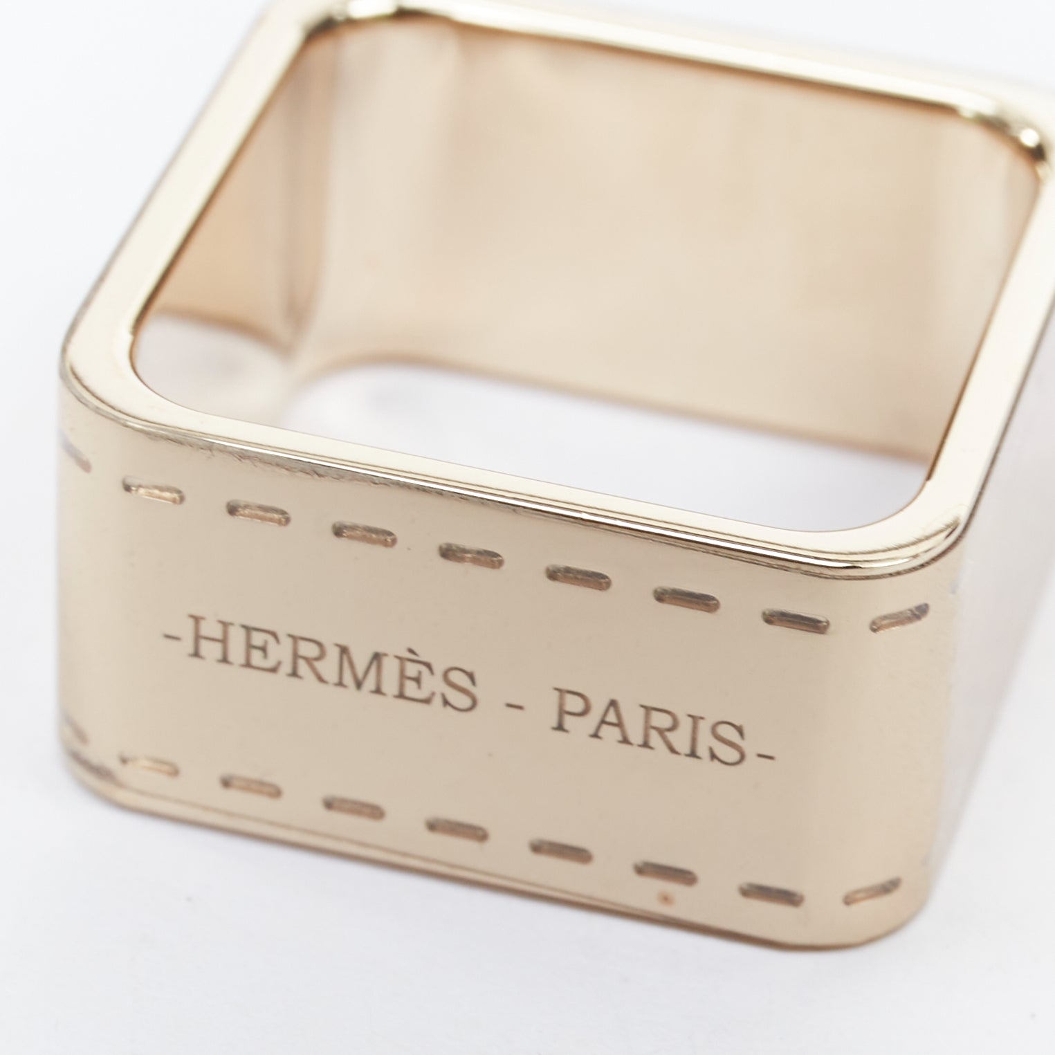 Hermès Bolduc scarf 90 ring - Side view