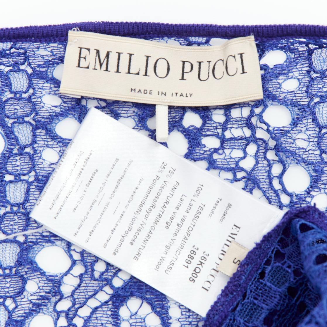 Emilio Pucci Floral Lace Cardigan - Image 11