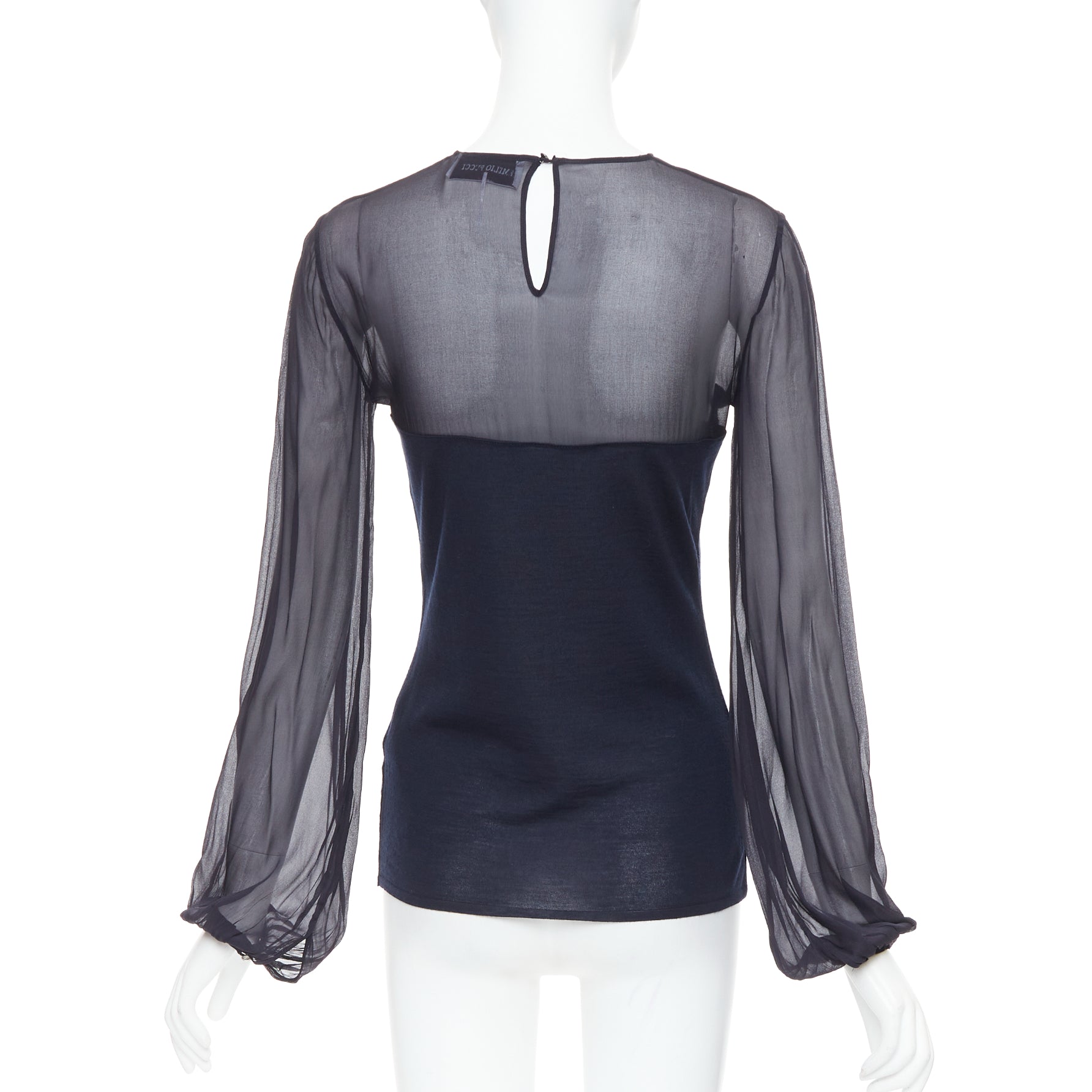 Emilio Pucci Silk Contour Blouse - Side view