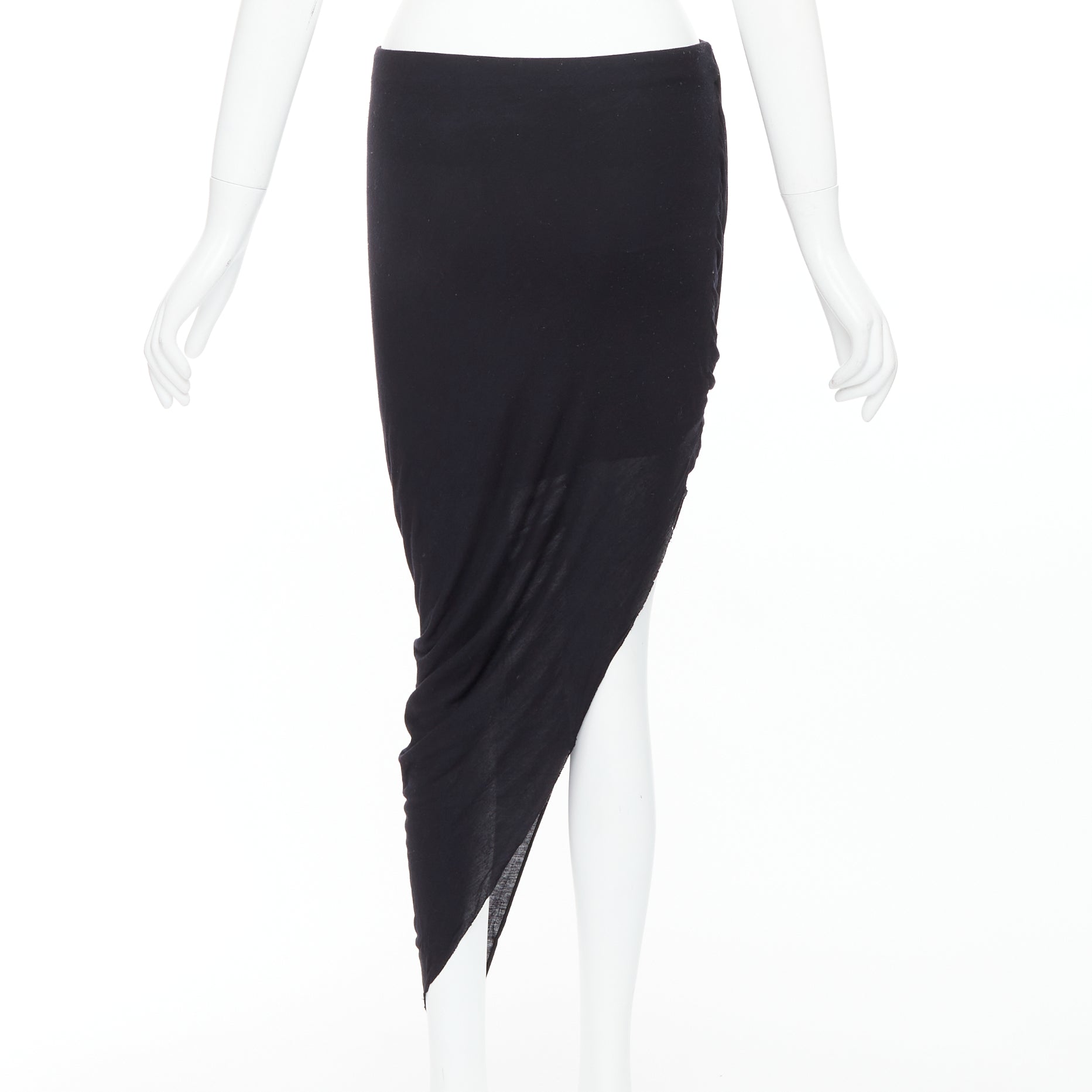 Helmut Lang Draped Modal Skirt - 4