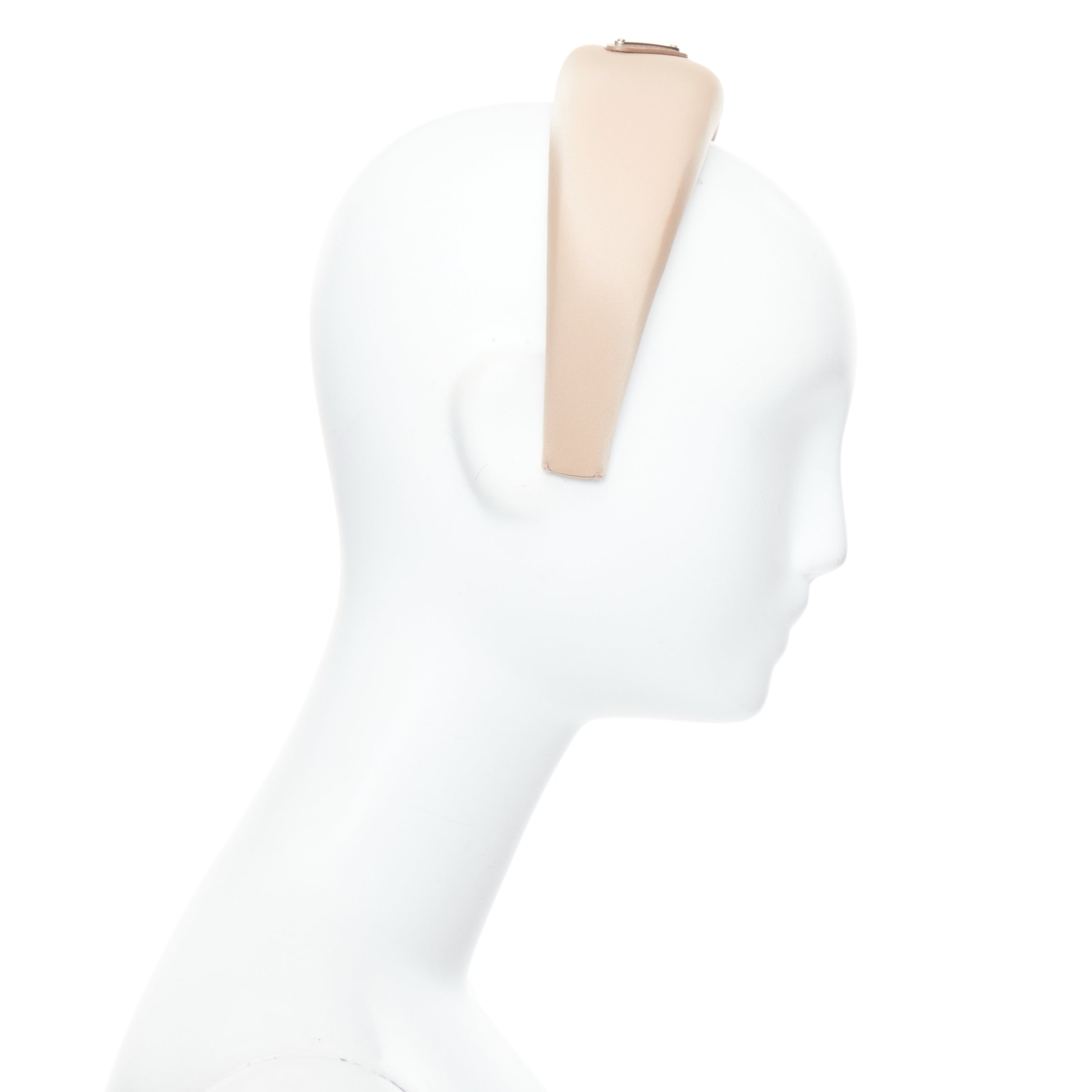 Prada Beige Satin Headband - 4