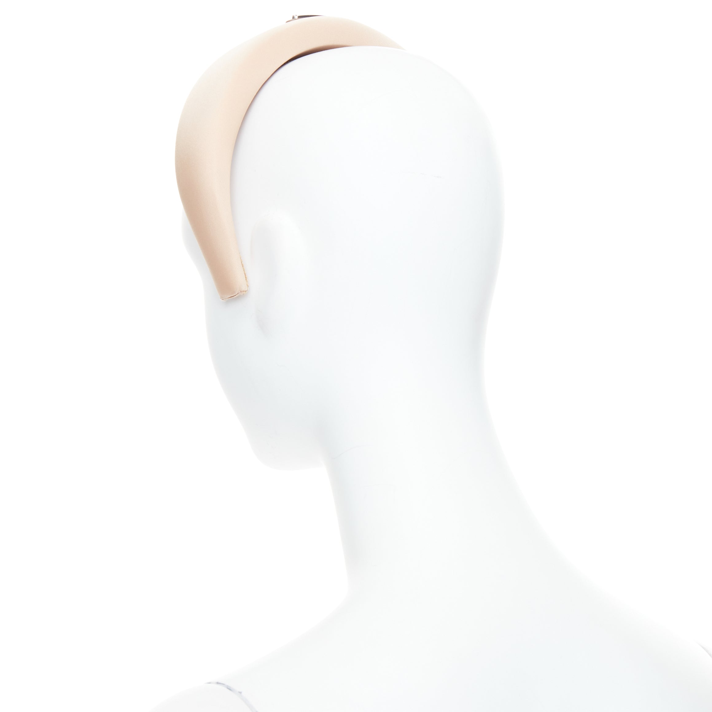 Prada Beige Satin Headband - Detail 1