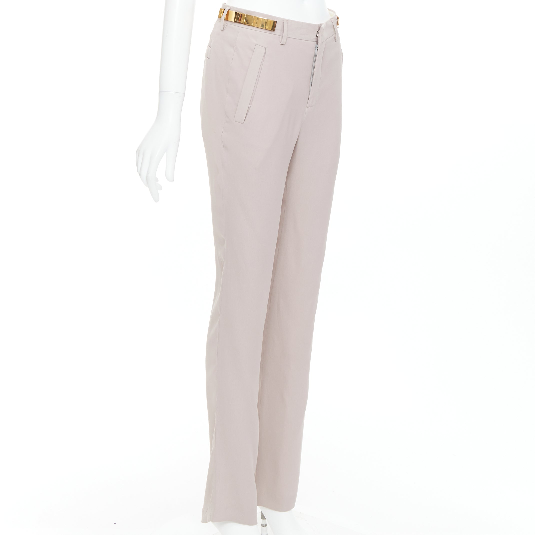 Givenchy Runway Gold Pants - Image 6