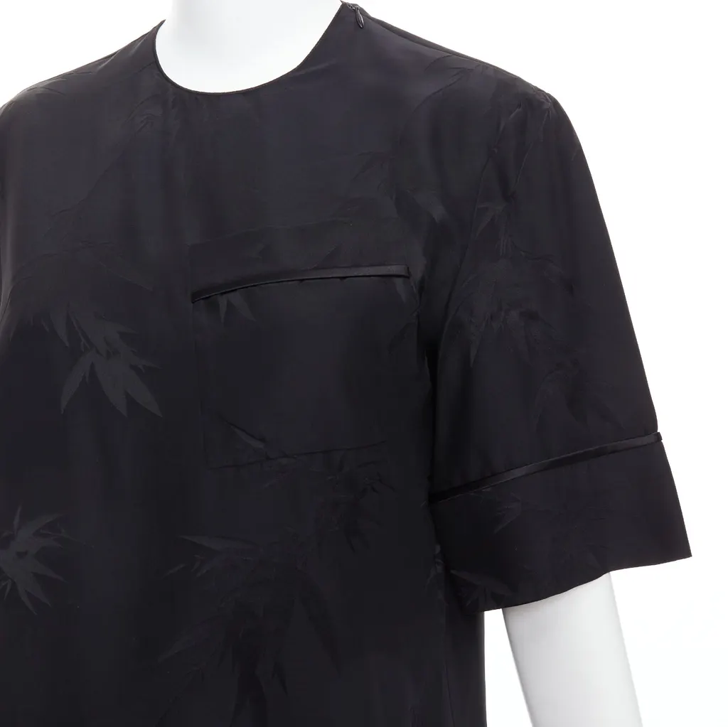 Ms Min Bamboo Brocade Set Black Silk Very good - Back View