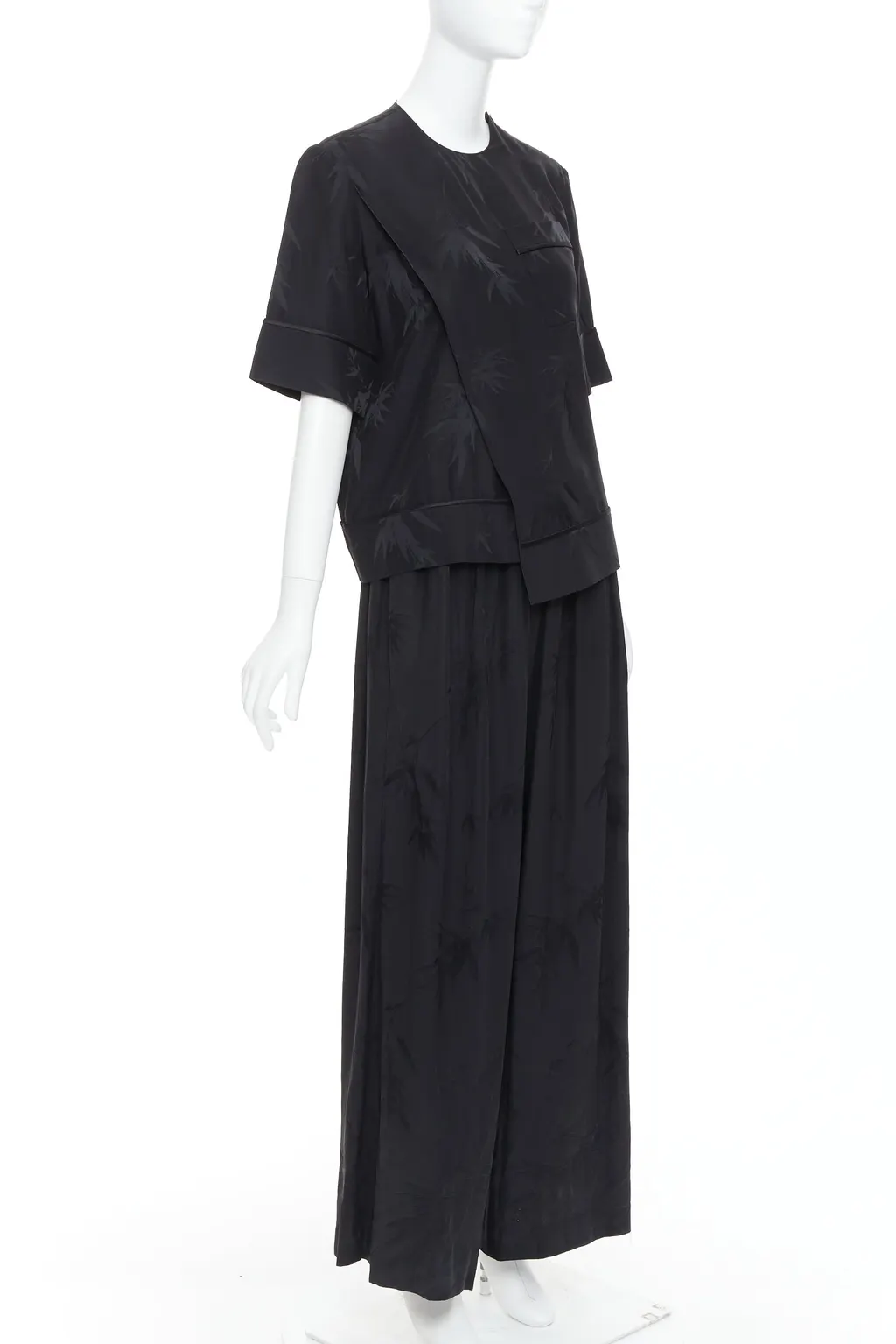 Ms Min Bamboo Brocade Set Black Silk Very good - Inside View