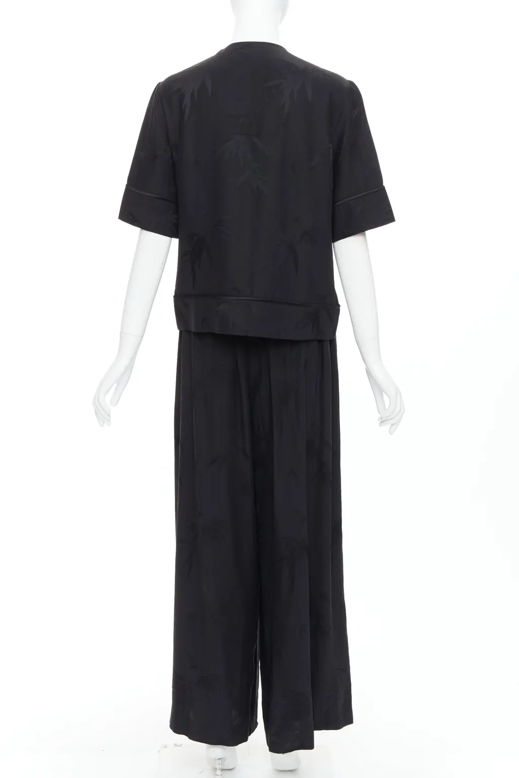 Ms Min Bamboo Brocade Set Black Silk Very good - Box View