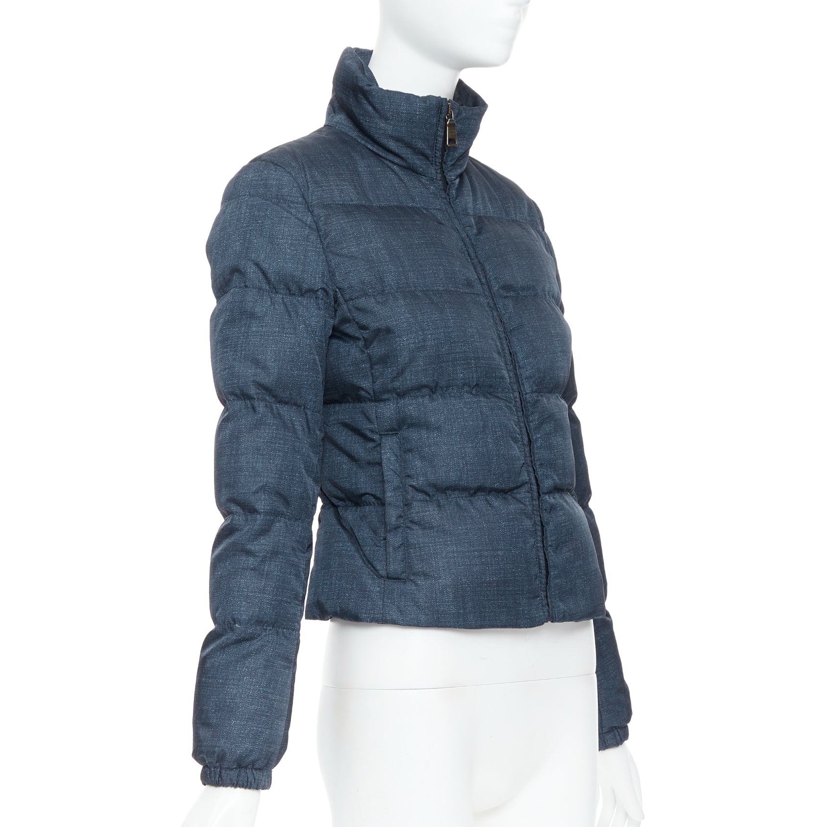 Prada Navy Cropped Jacket - 4