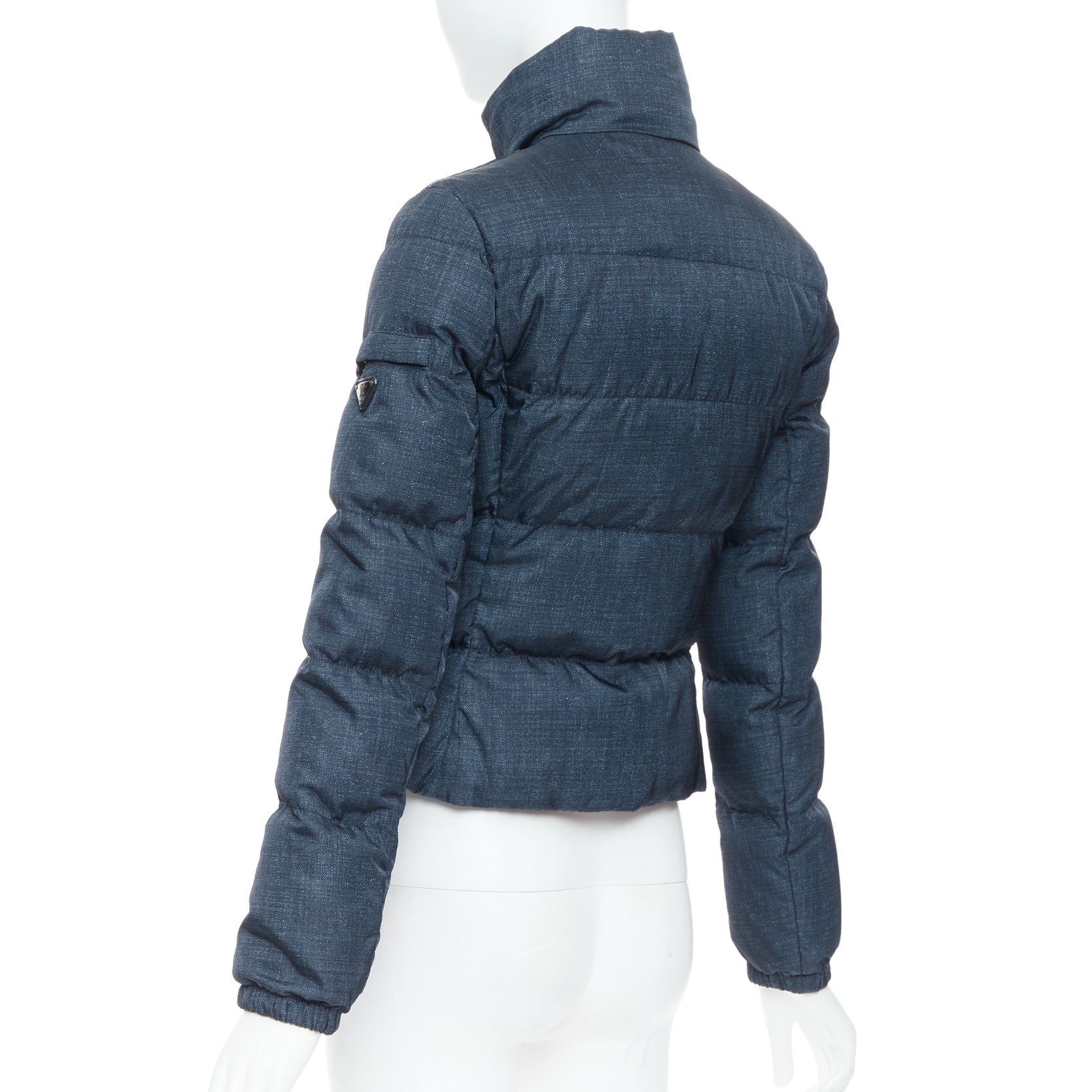 Prada Navy Cropped Jacket - Detail 2