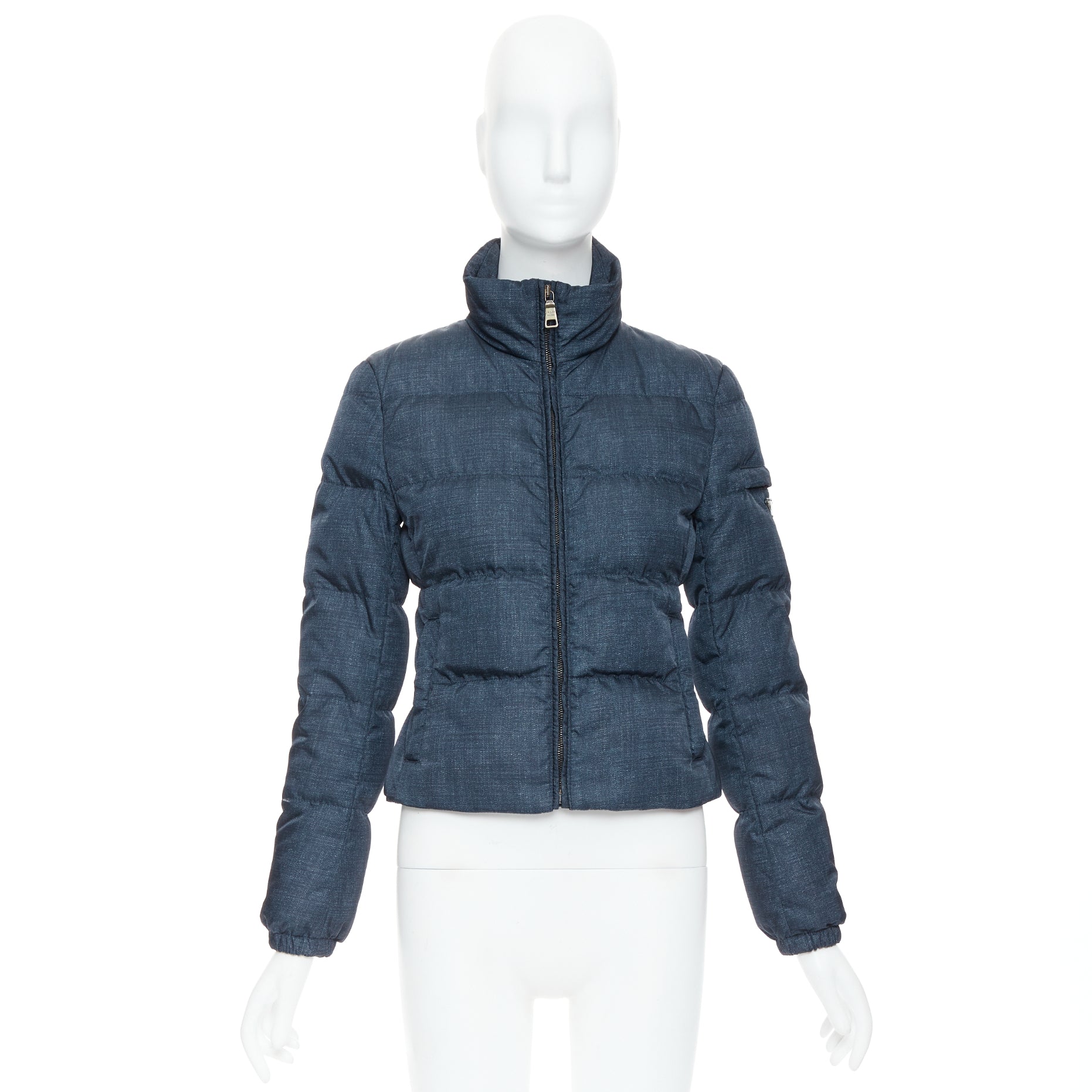 Prada Navy Cropped Jacket - Image 12