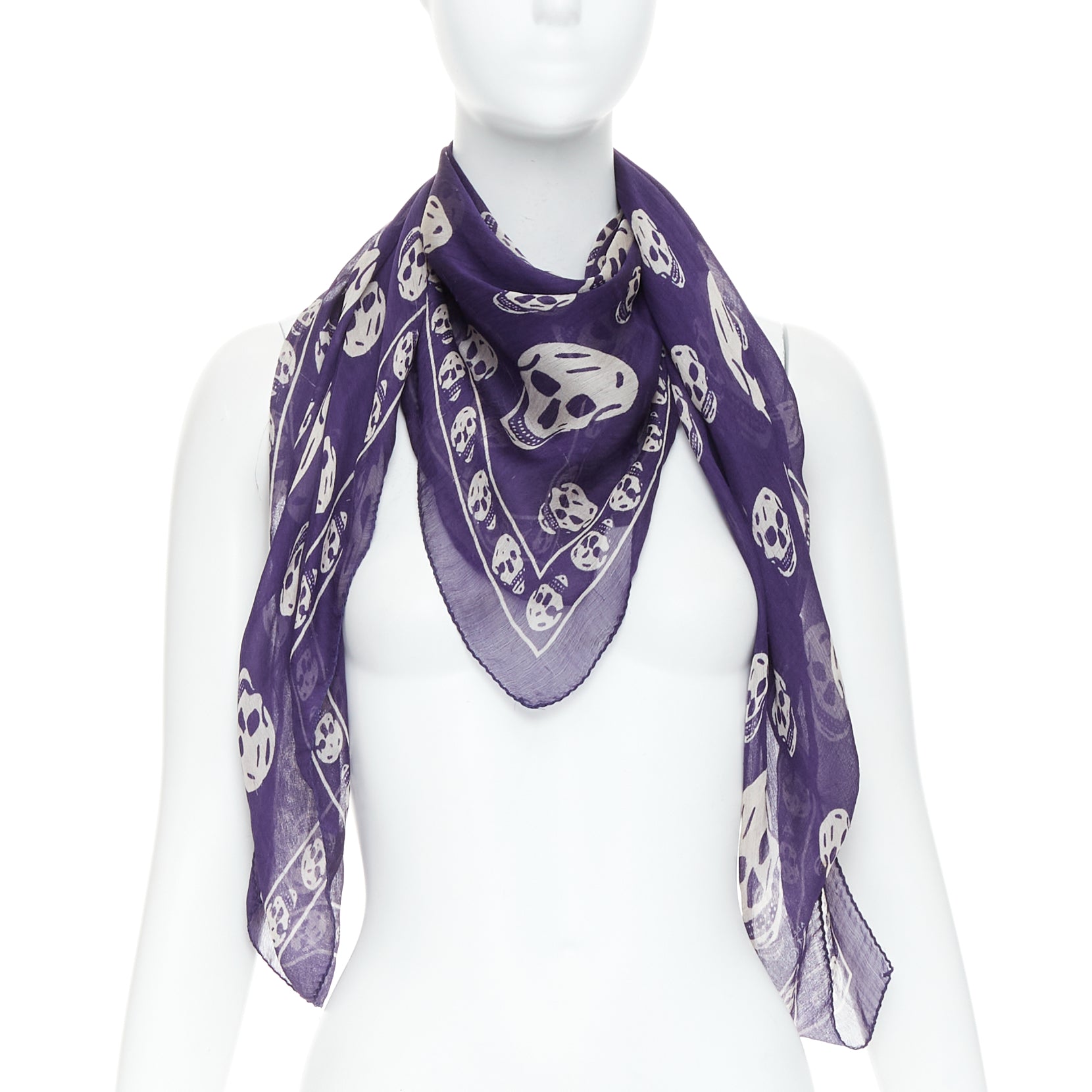 Alexander Mcqueen Skull Boho Scarf