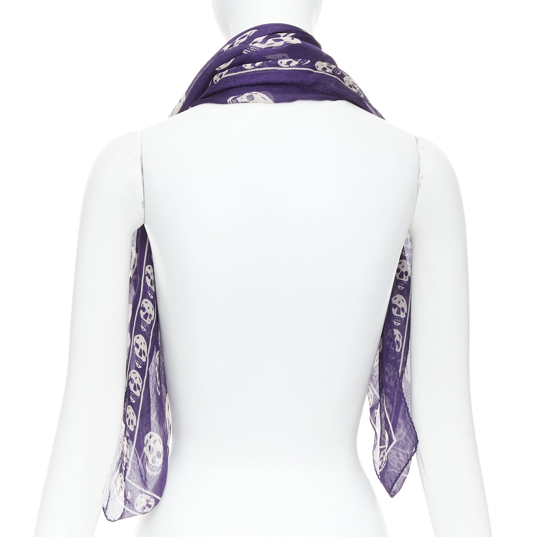Alexander Mcqueen Skull Boho Scarf - Side view