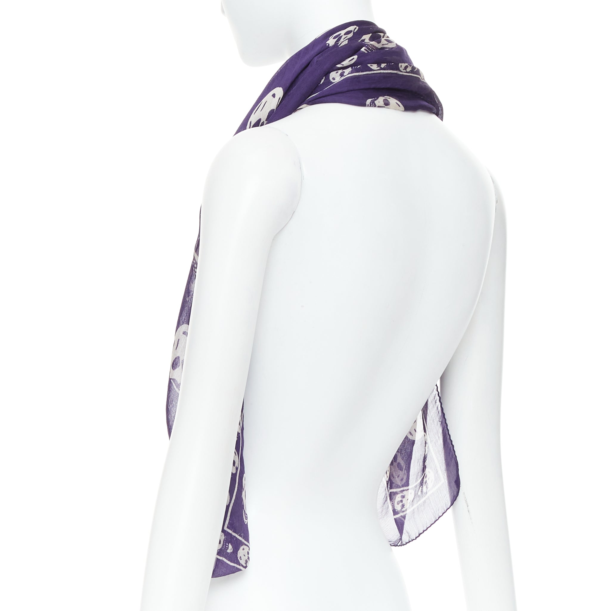 Alexander Mcqueen Skull Boho Scarf - Detail 1