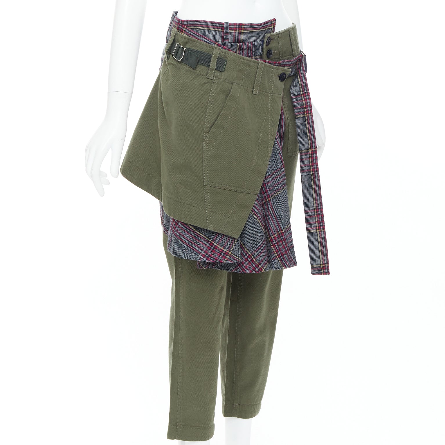 Sacai Deconstructed Kilt Pants - Image 6