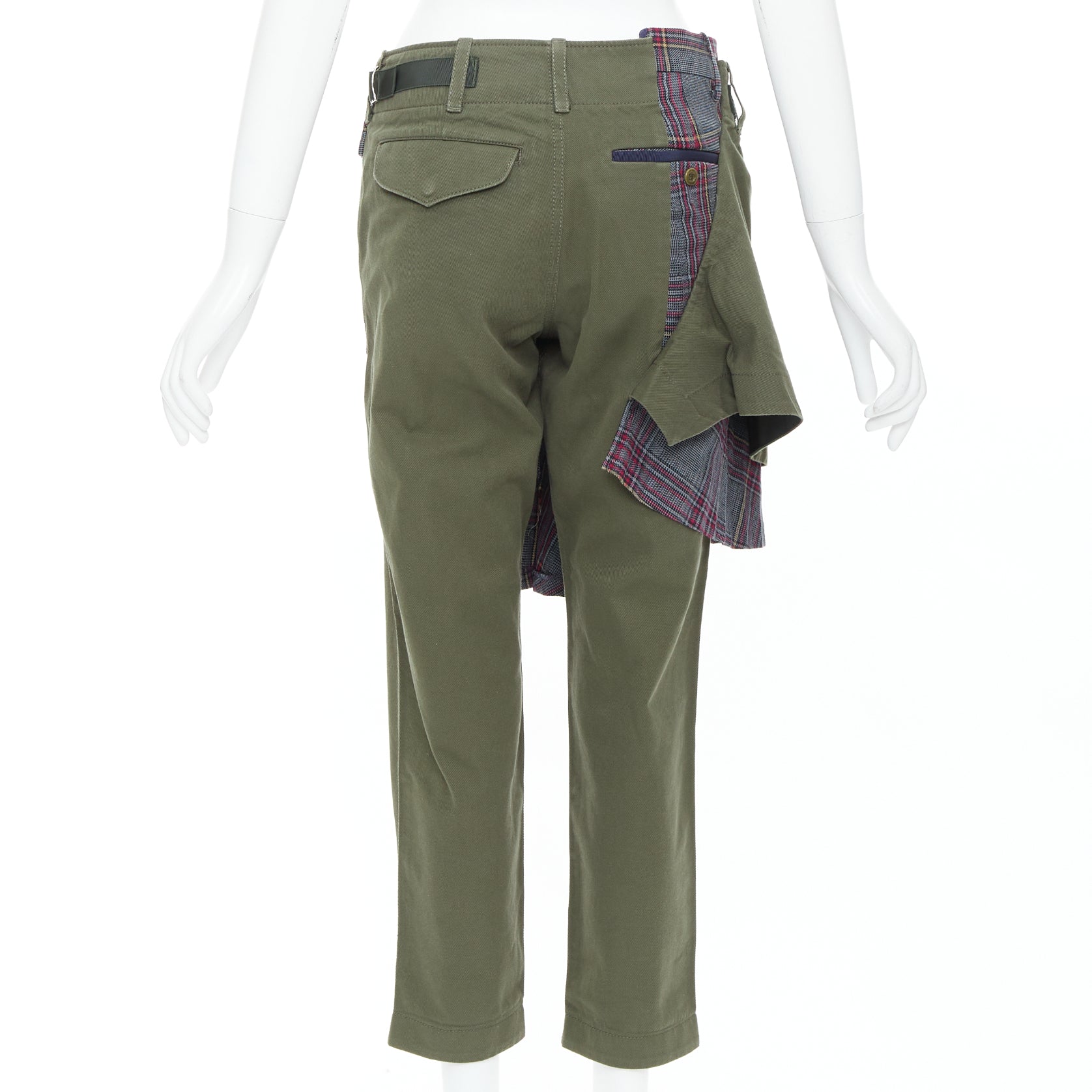 Sacai Deconstructed Kilt Pants - Side view