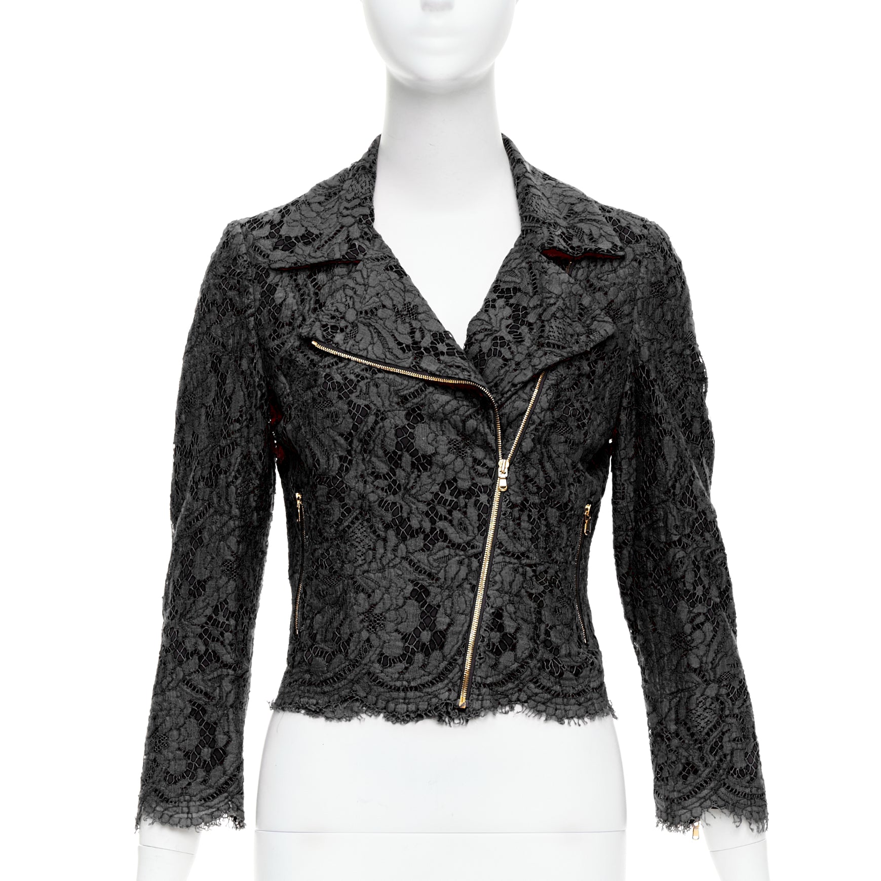 Msgm Black Biker Jacket