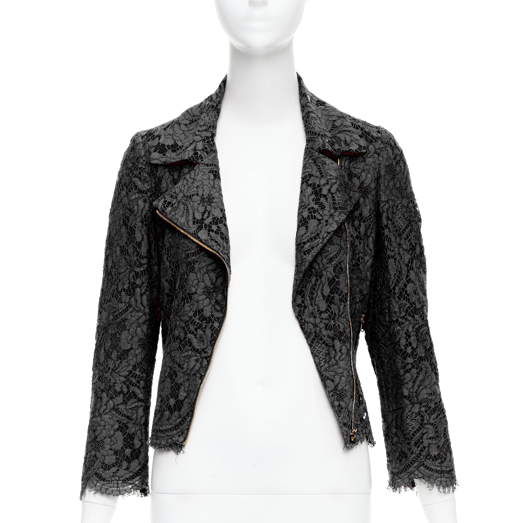 Msgm Black Biker Jacket - Image 6