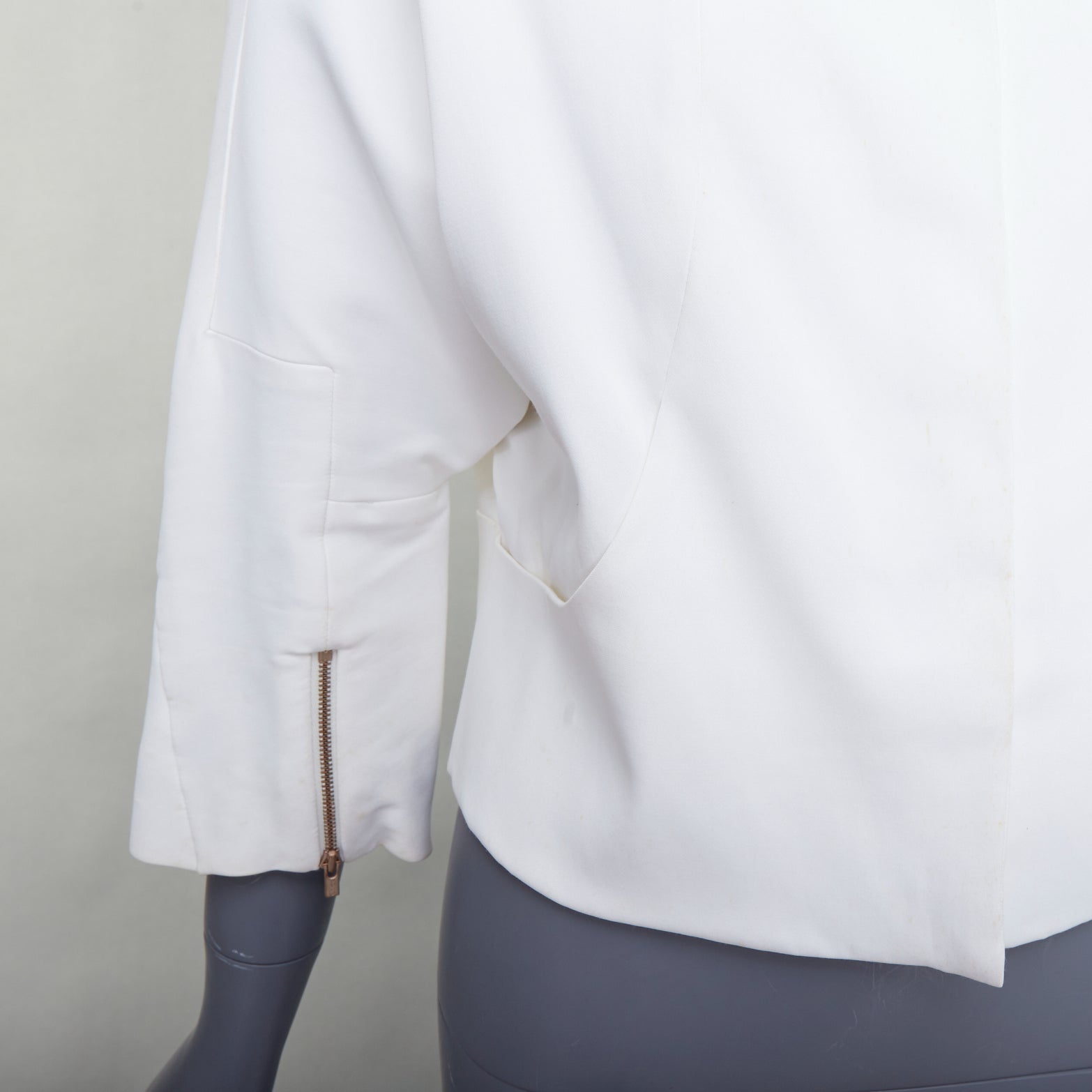 Chloe White Cropped Jacket - Image 10