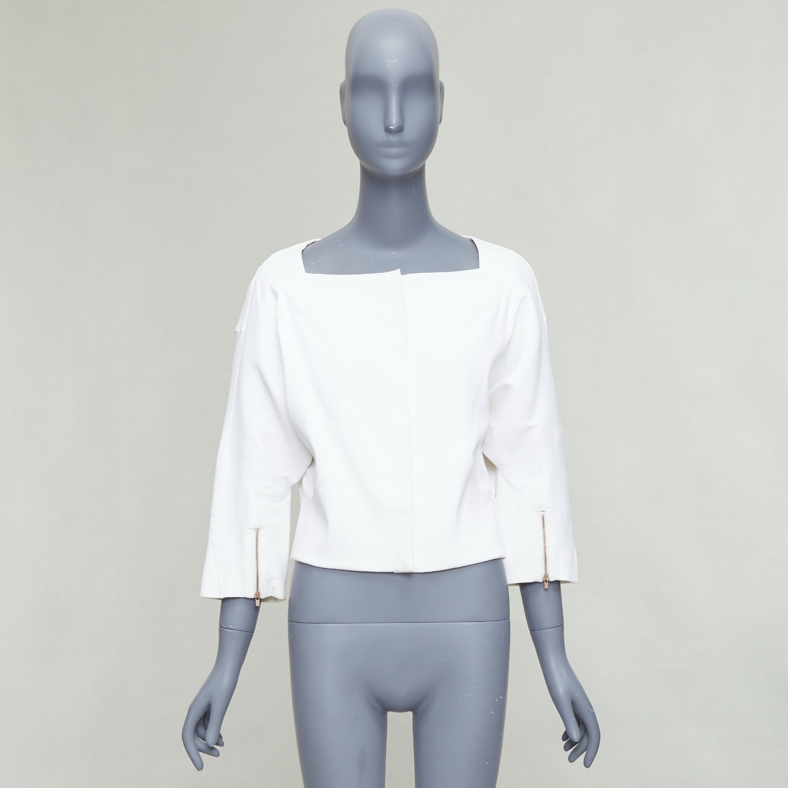 Chloe White Cropped Jacket - Image 12