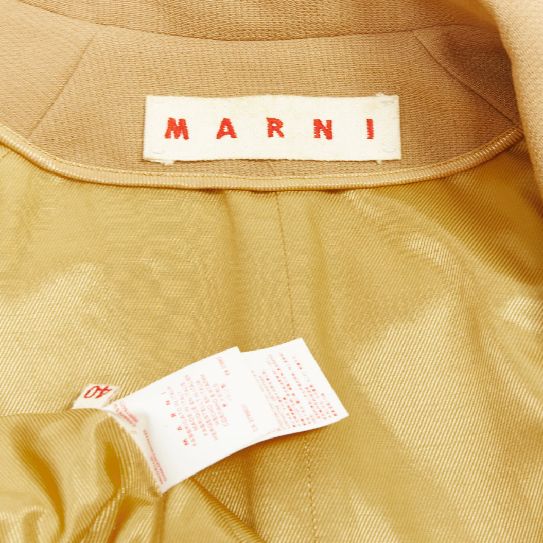 Marni Camel Puff Coat - Image 11