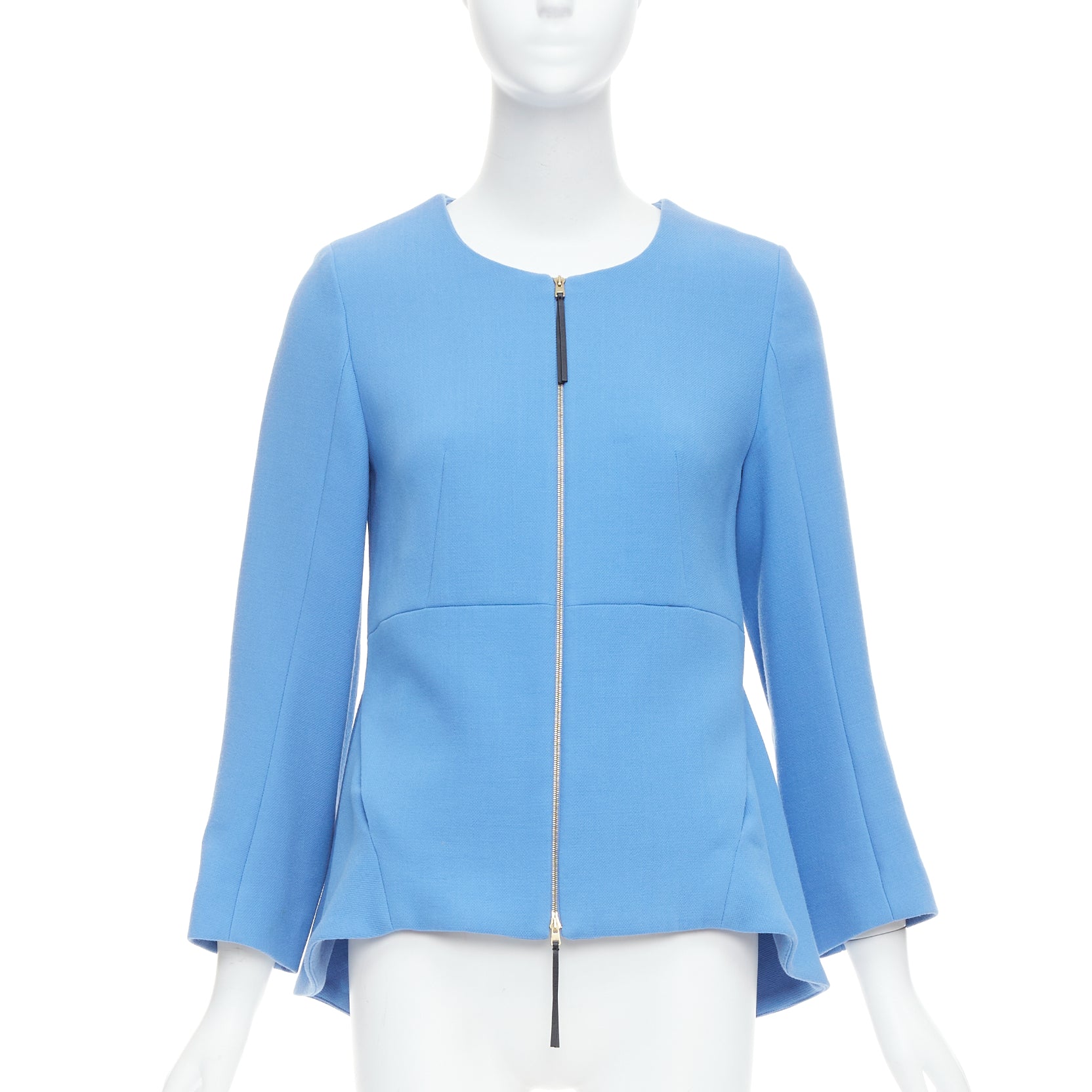Marni Blue Peplum Coat