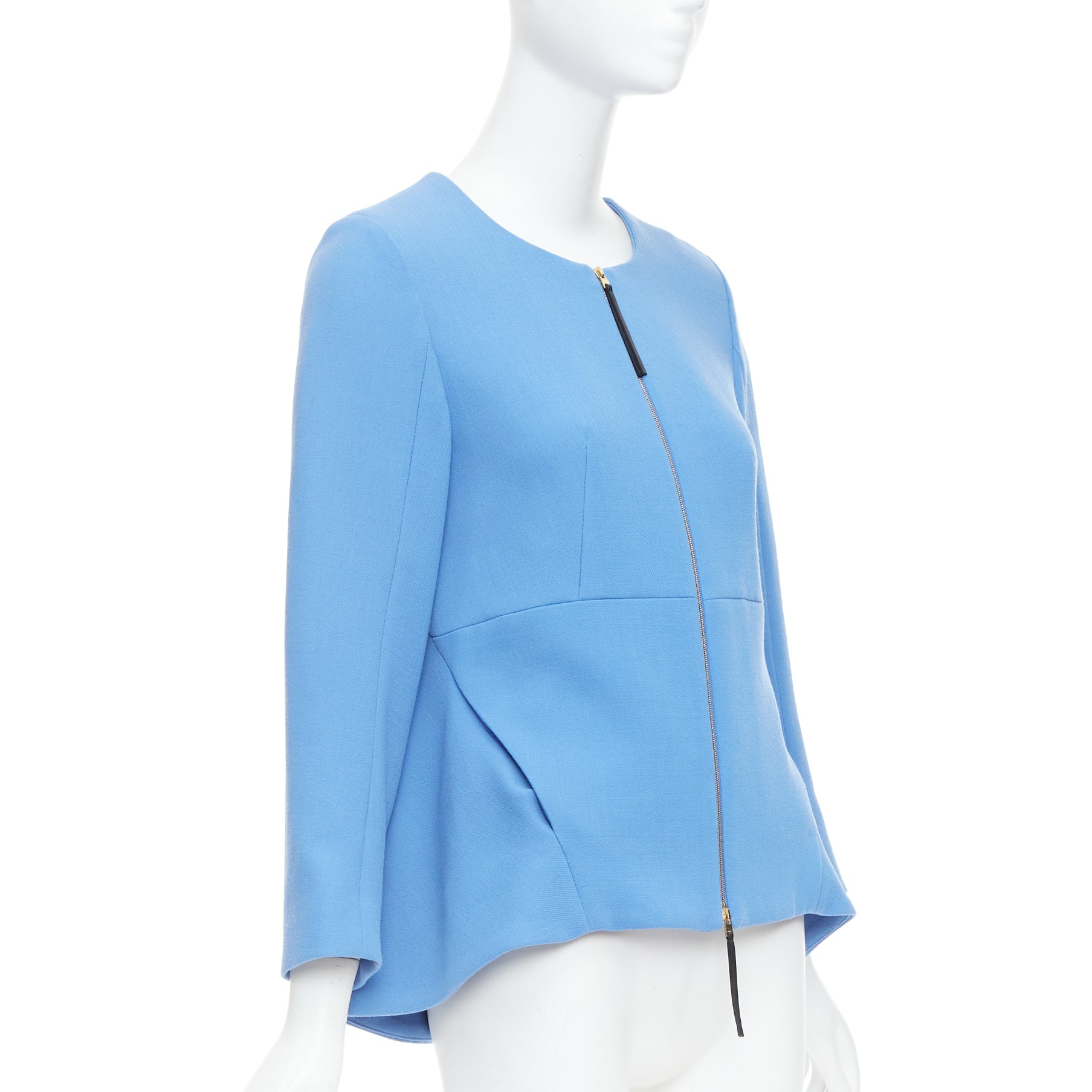 Marni Blue Peplum Coat - 4
