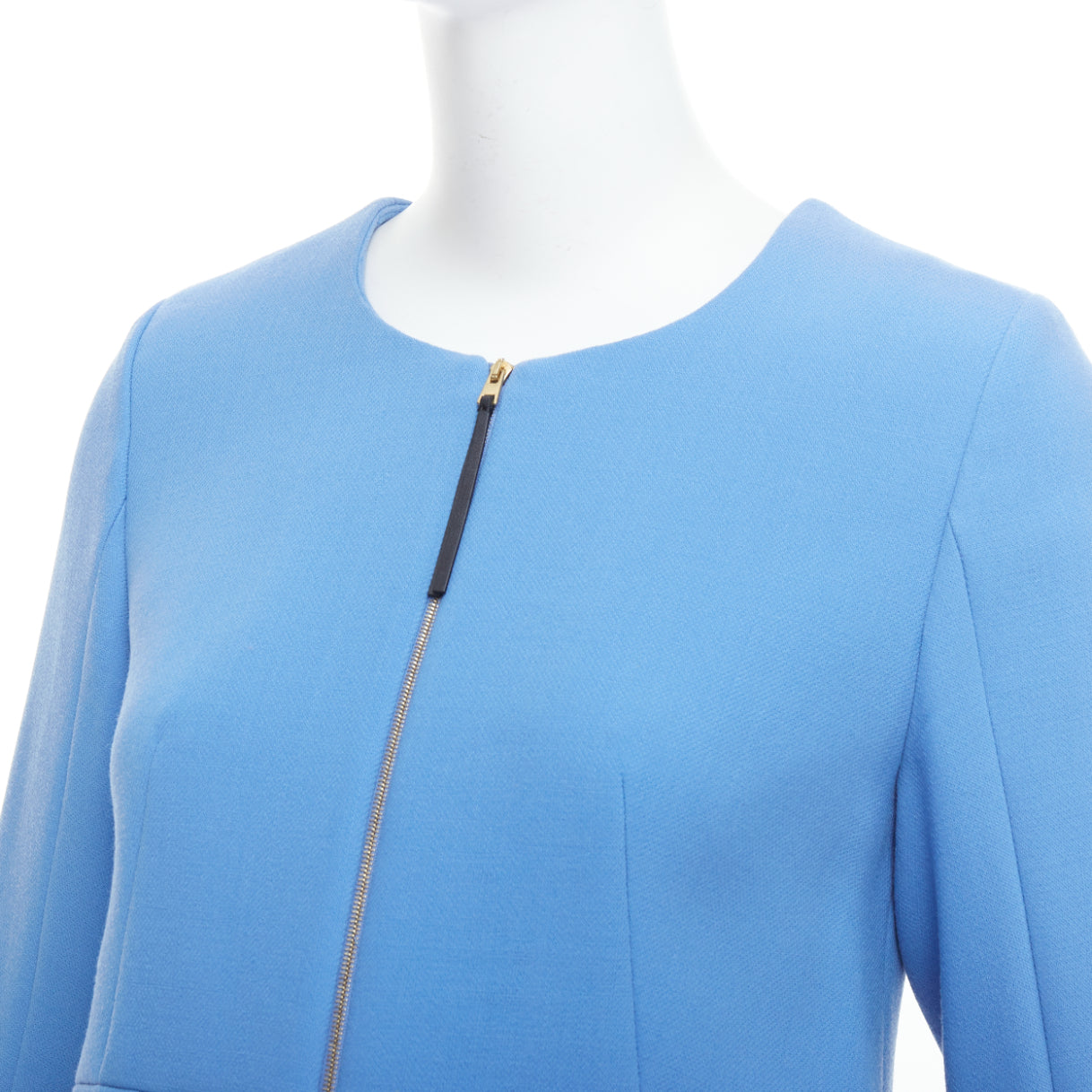 Marni Blue Peplum Coat - Detail 2