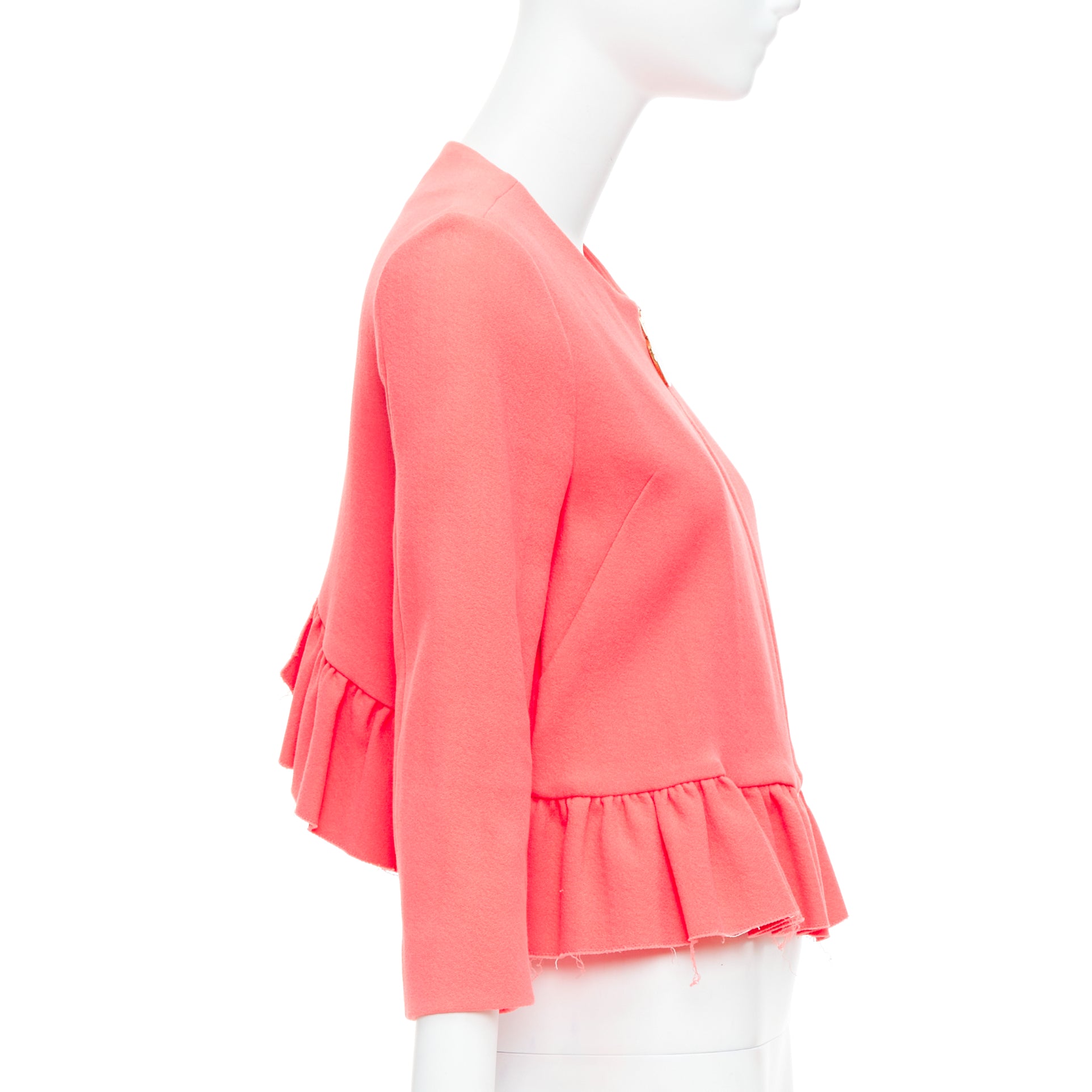 Marni Pink Cropped Jacket - Side view
