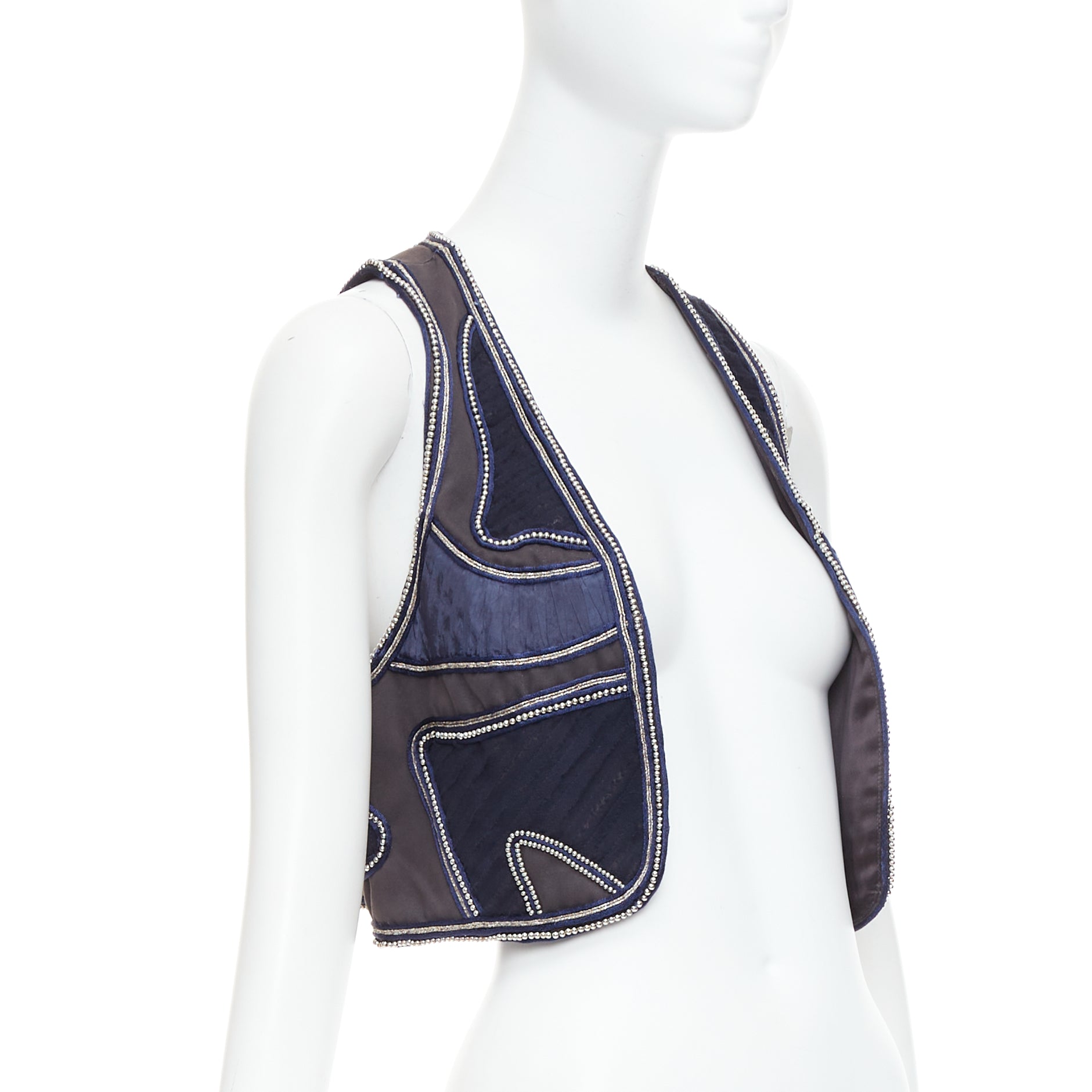 3.1 Phillip Lim Blue Studded Vest