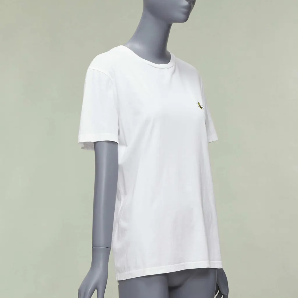 Dior Cross Eye T-Shirt White Cotton Never worn - Inside View