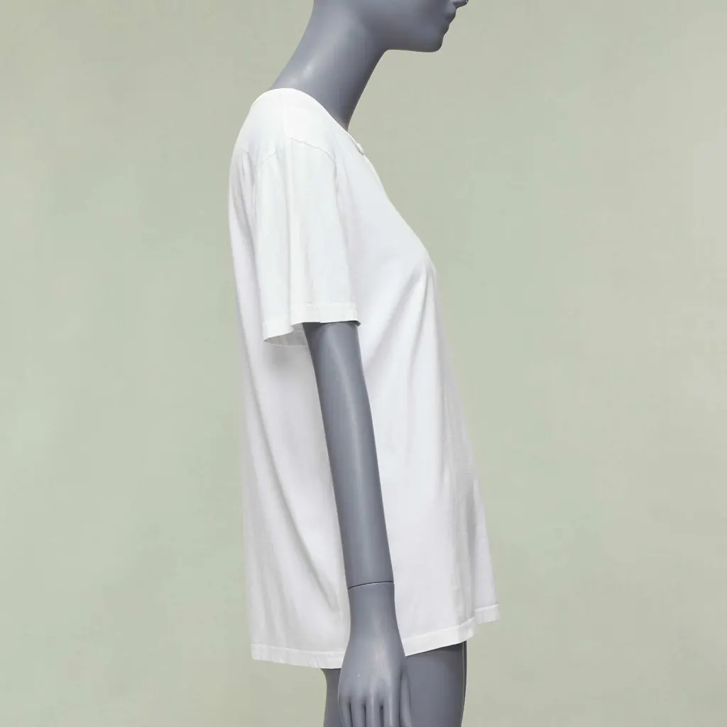 Dior Cross Eye T-Shirt White Cotton Never worn - Model View
