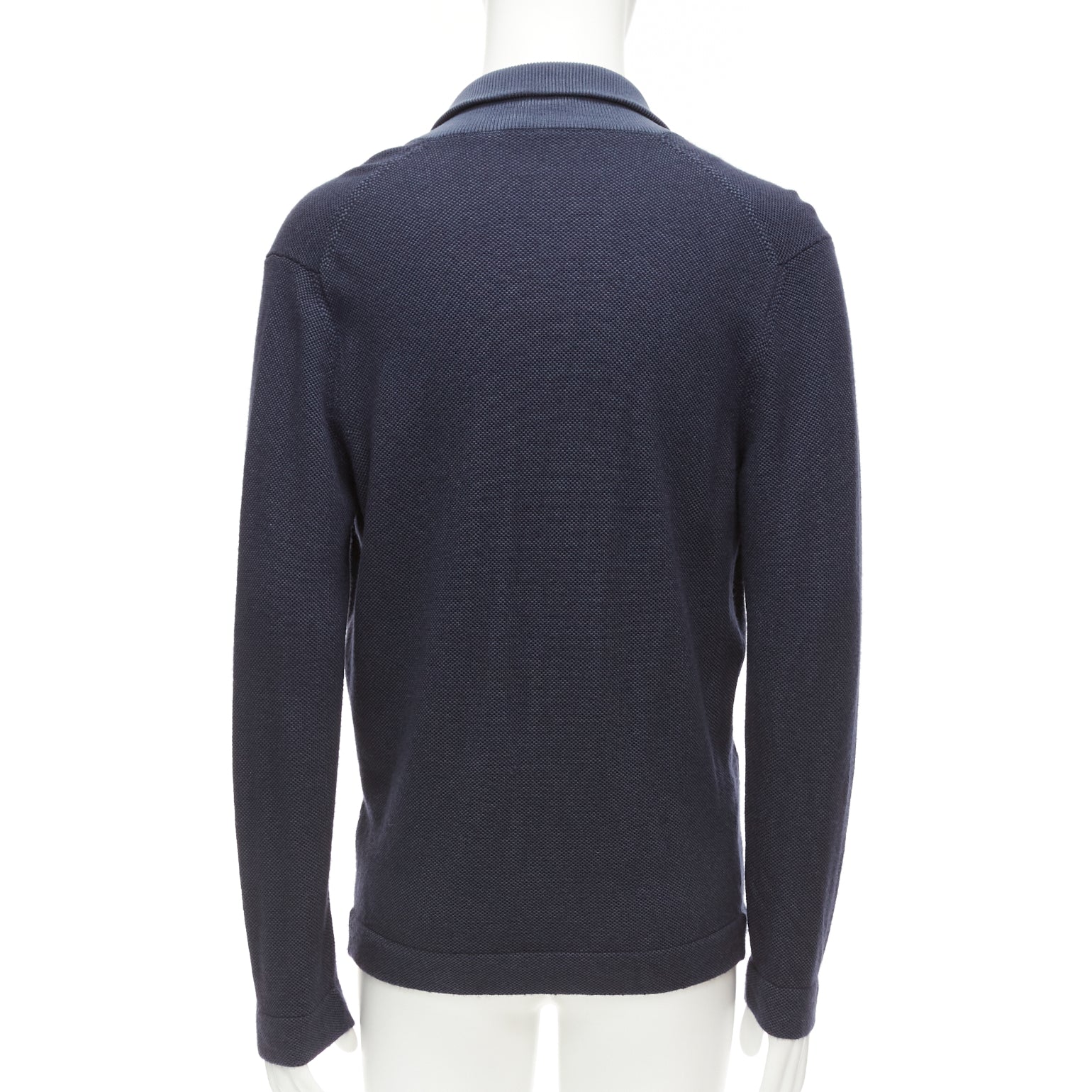 Loro Piana Navy Cashmere Cardigan - Detail 1
