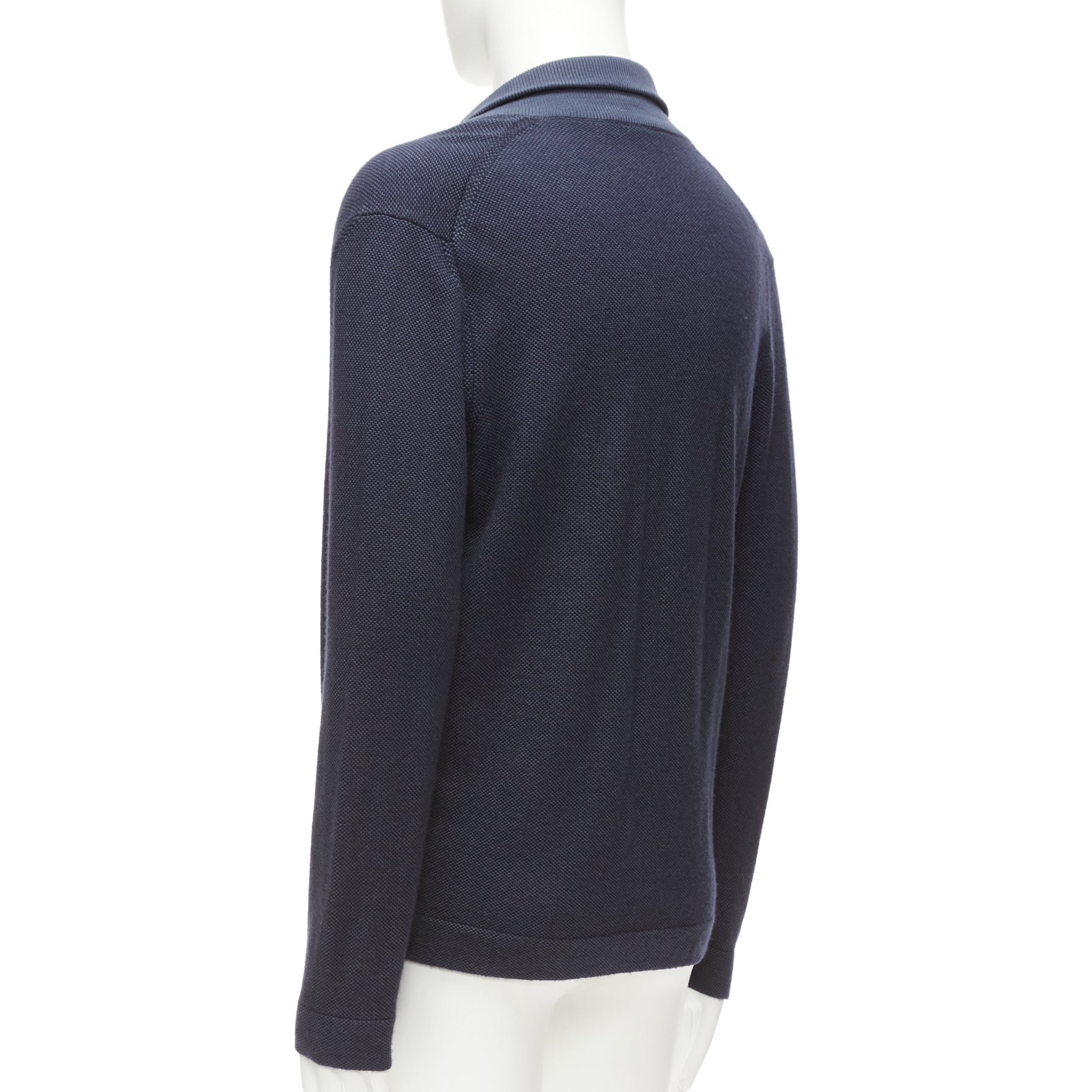 Loro Piana Navy Cashmere Cardigan - Detail 2