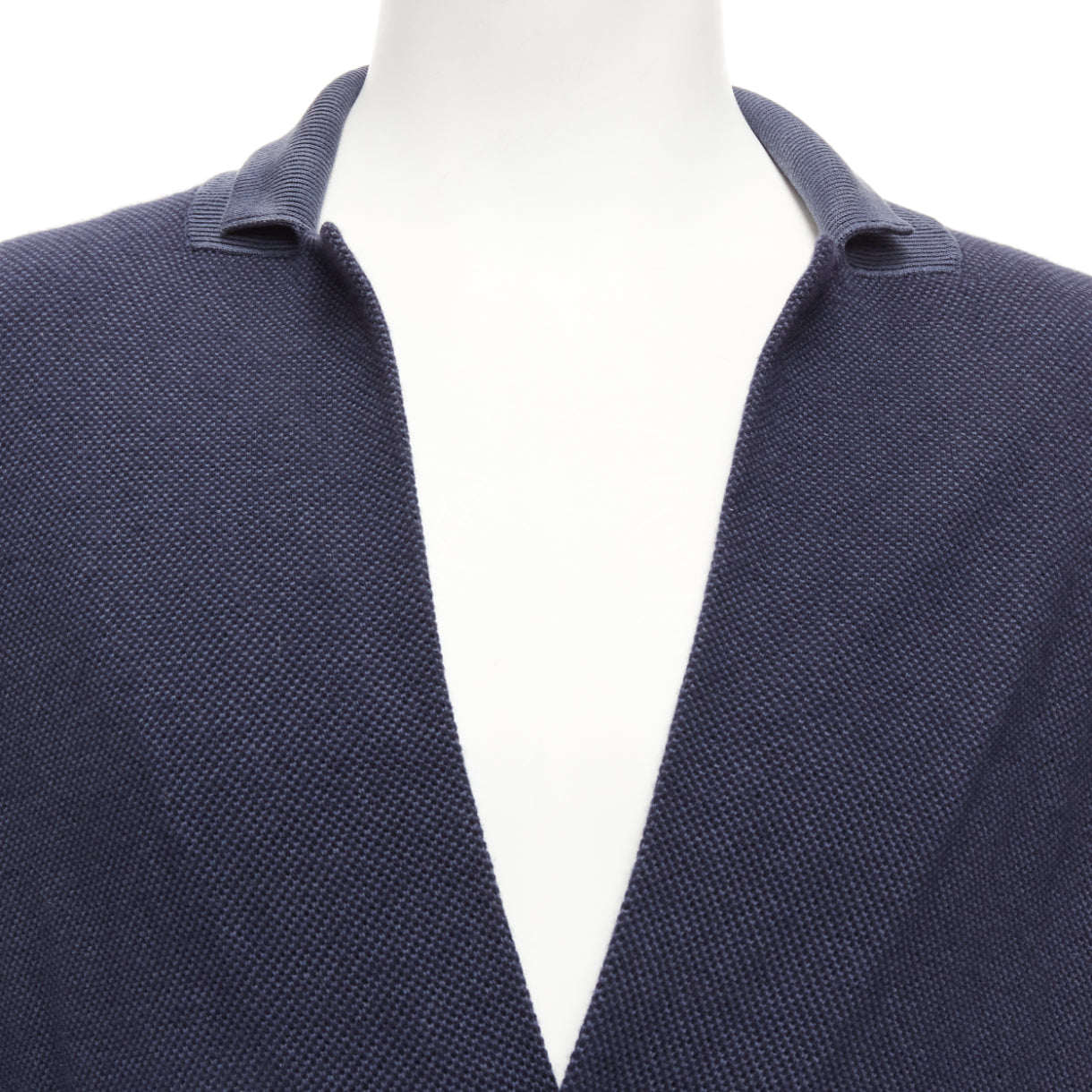 Loro Piana Navy Cashmere Cardigan - Image 10