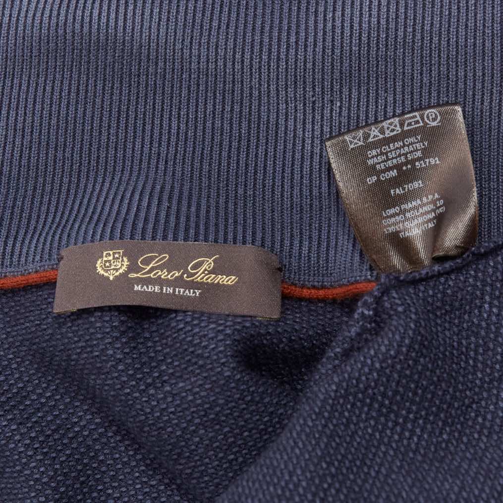 Loro Piana Navy Cashmere Cardigan - Image 11