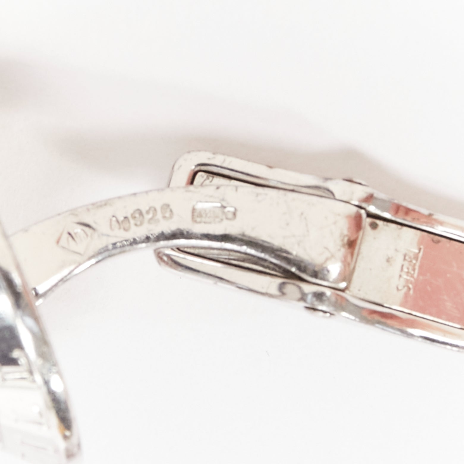 Alfred Dunhill Mother Pearl Cufflinks - Side view