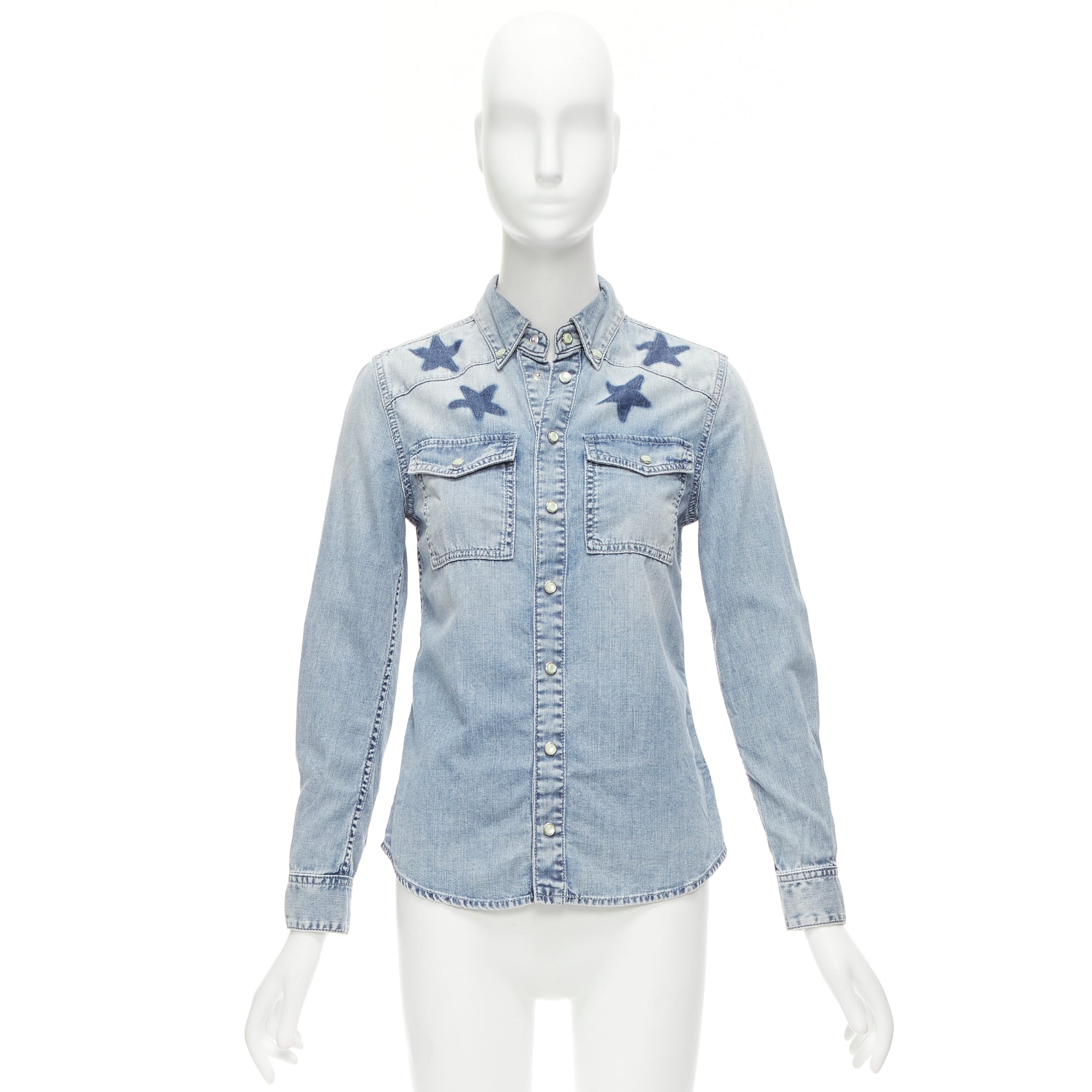 Givenchy Distressed Star Shirt - Image 12