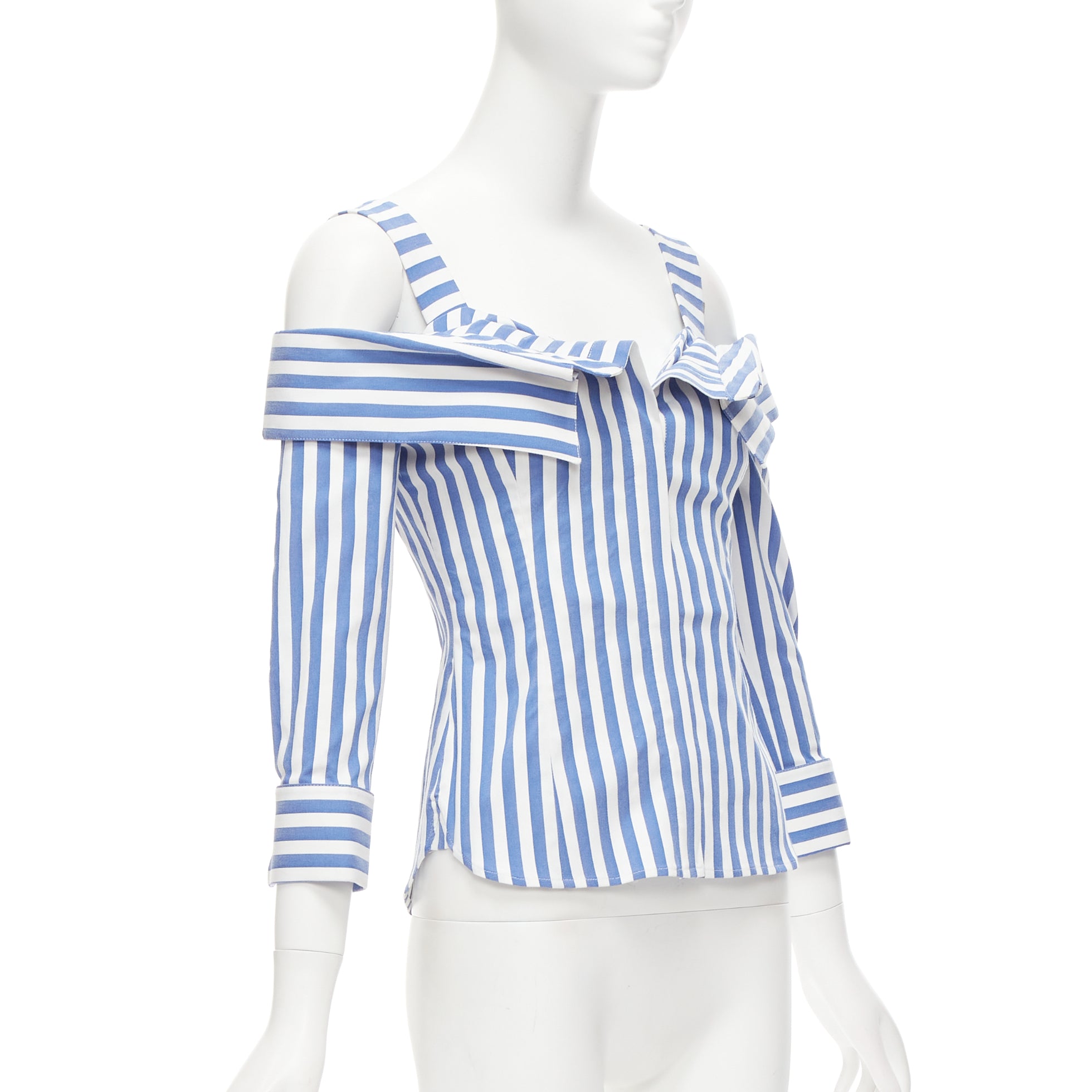 Monse Striped Corset Top
