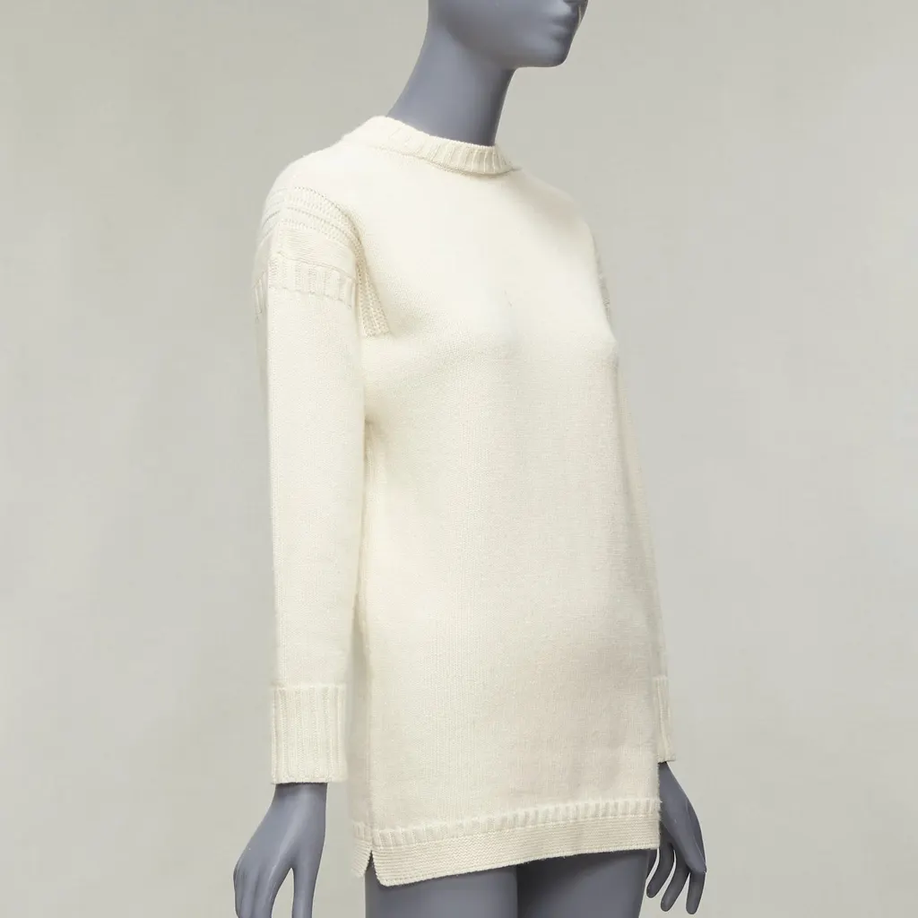 Dior Rather Be Sailing Ecru Wool Good - Model View