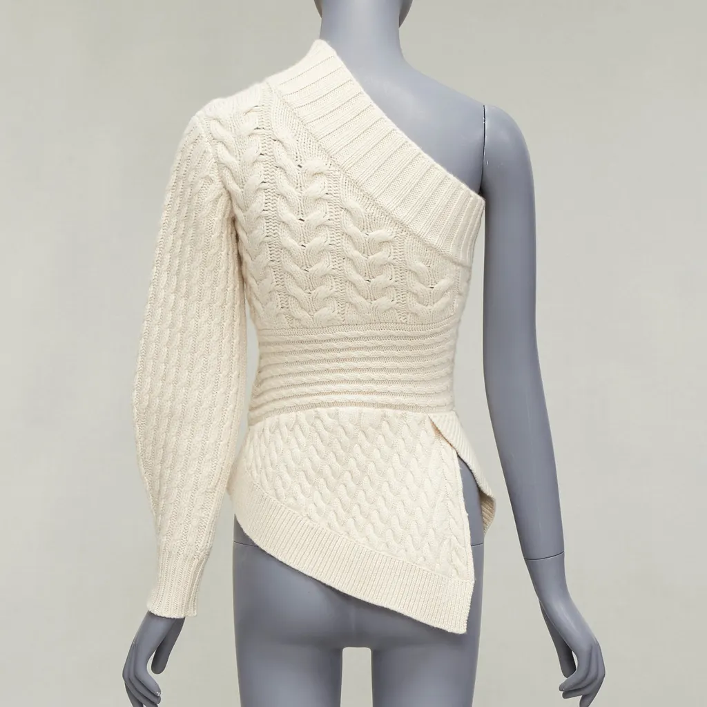 Burberry Cable Knit Pullover Beige Cashmere Never worn - Box View